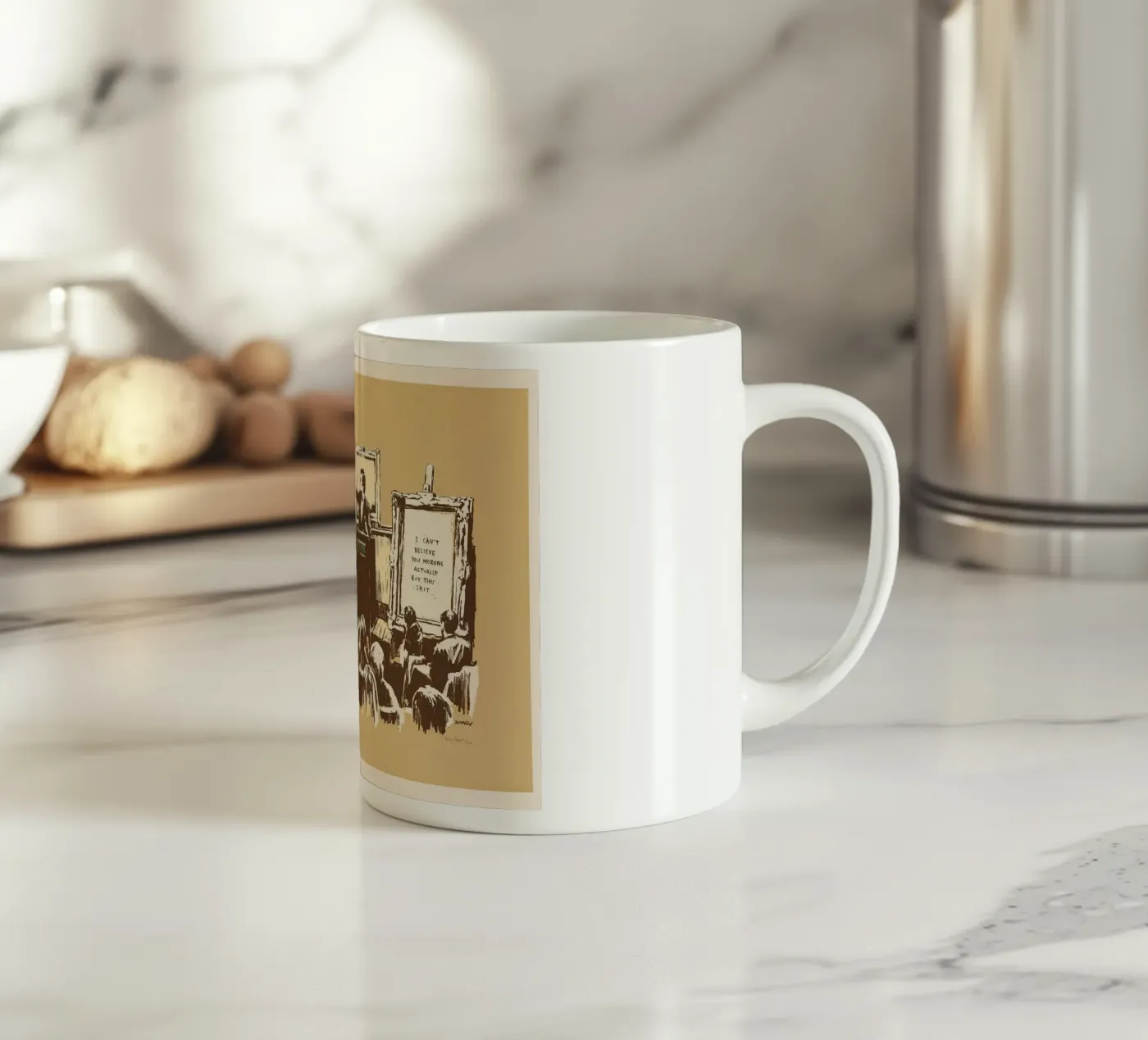 Morons ceramic mug by Harmony Gallery