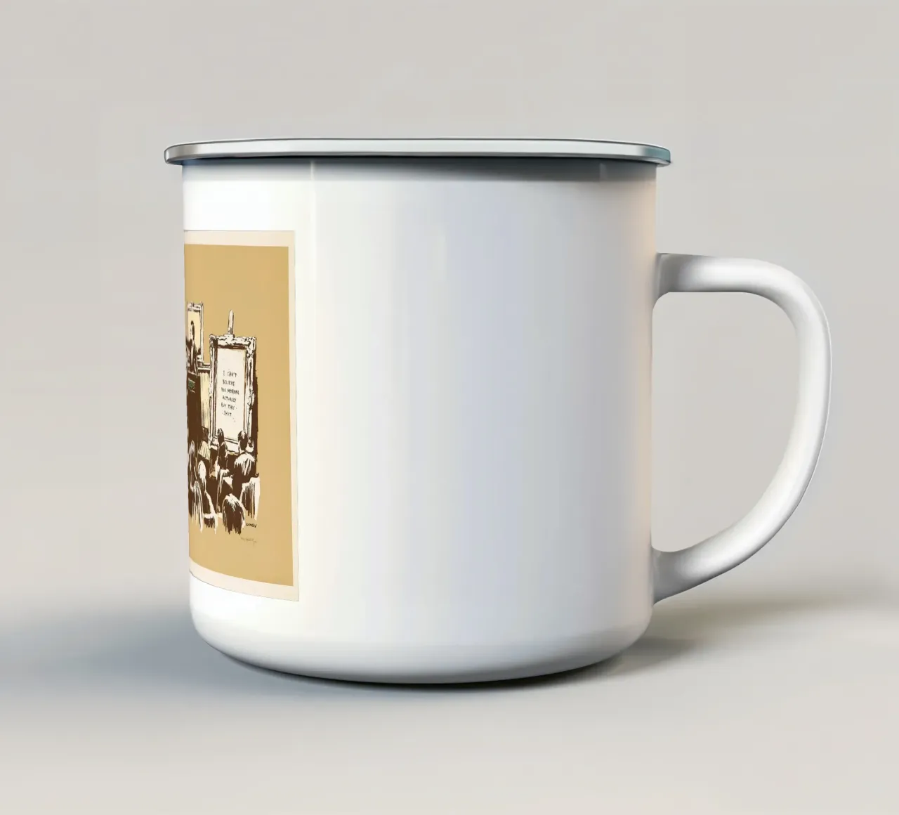 Idioti tazza in smalto da Harmony Gallery