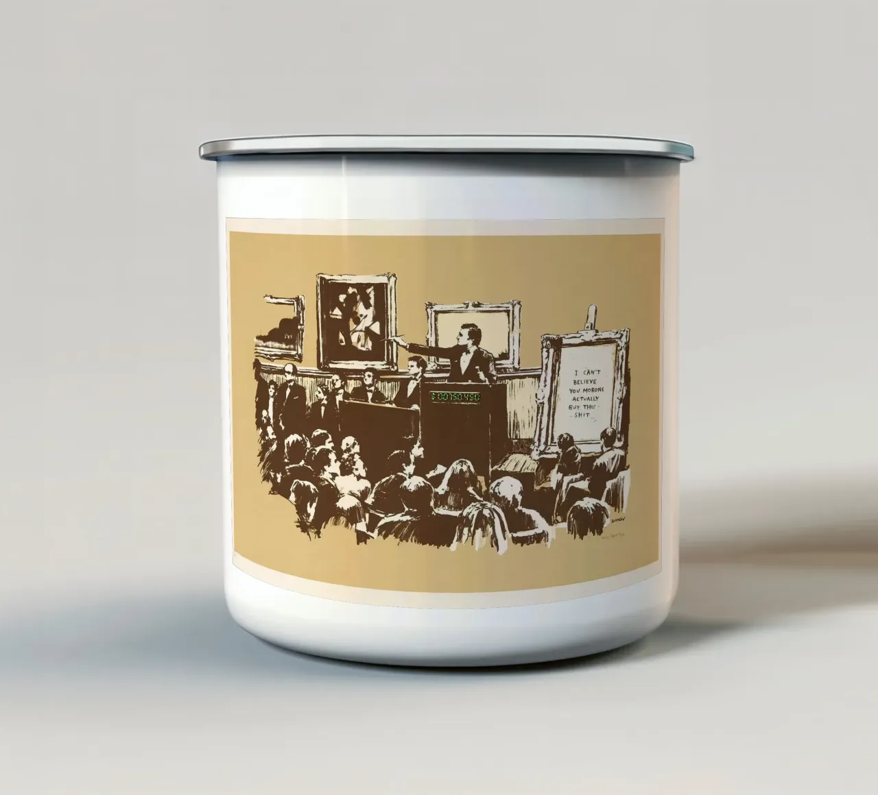 Idioti tazza in smalto da Harmony Gallery