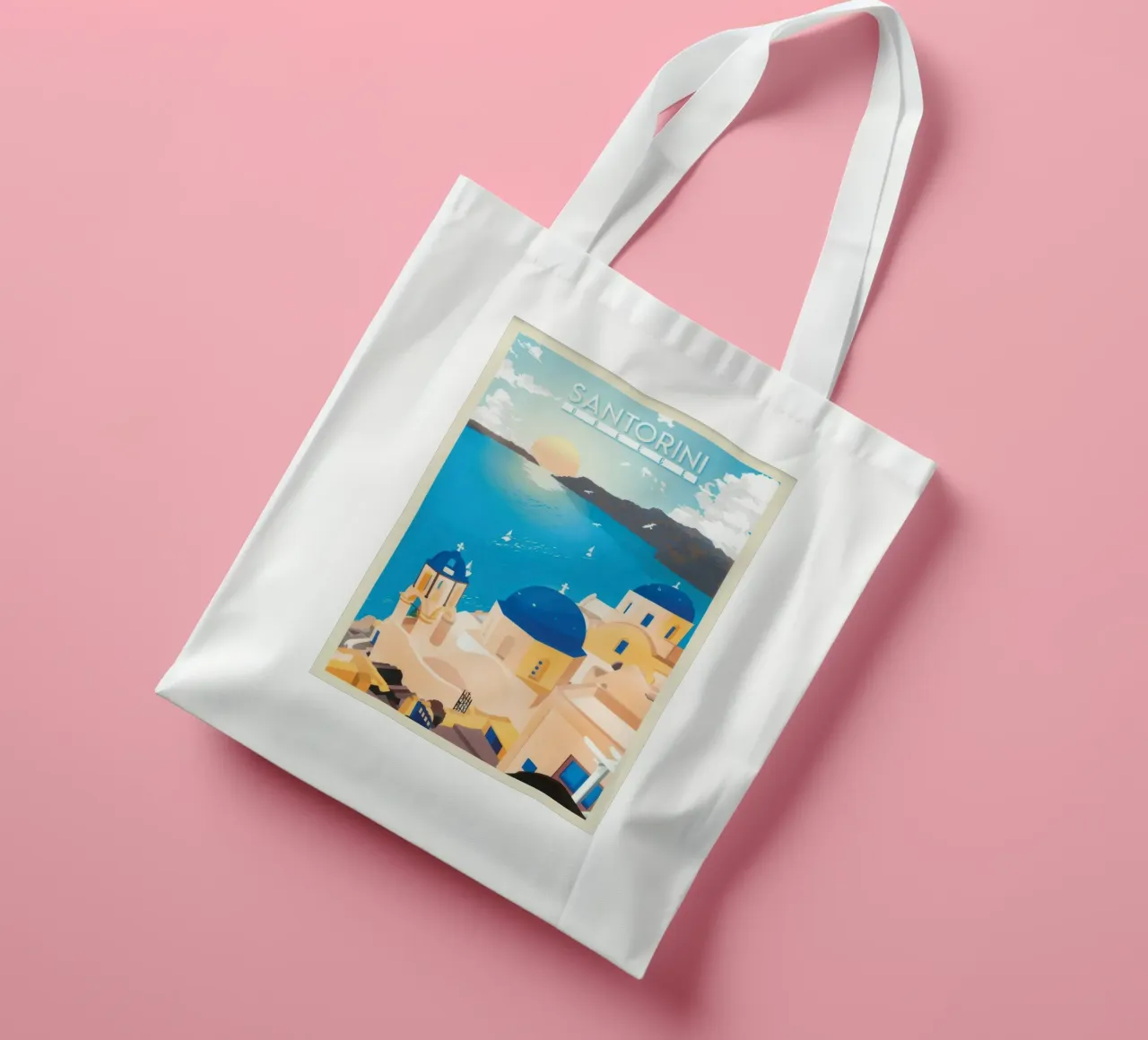 SANTORINI borsa in juta da TRaveler