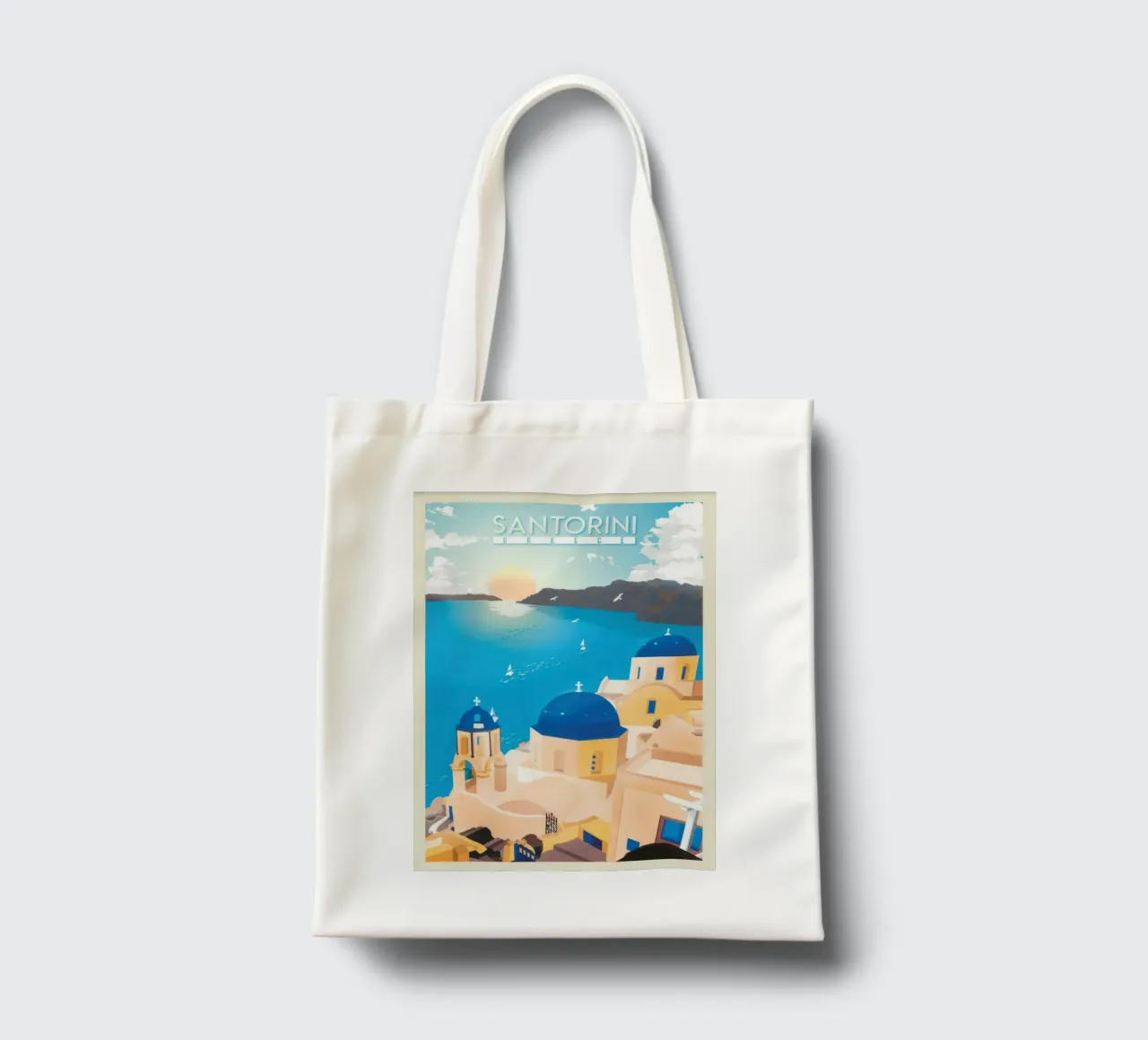 SANTORINI borsa in juta da TRaveler