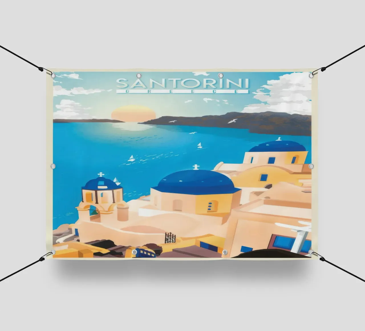 SANTORINI telo in pvc da TRaveler