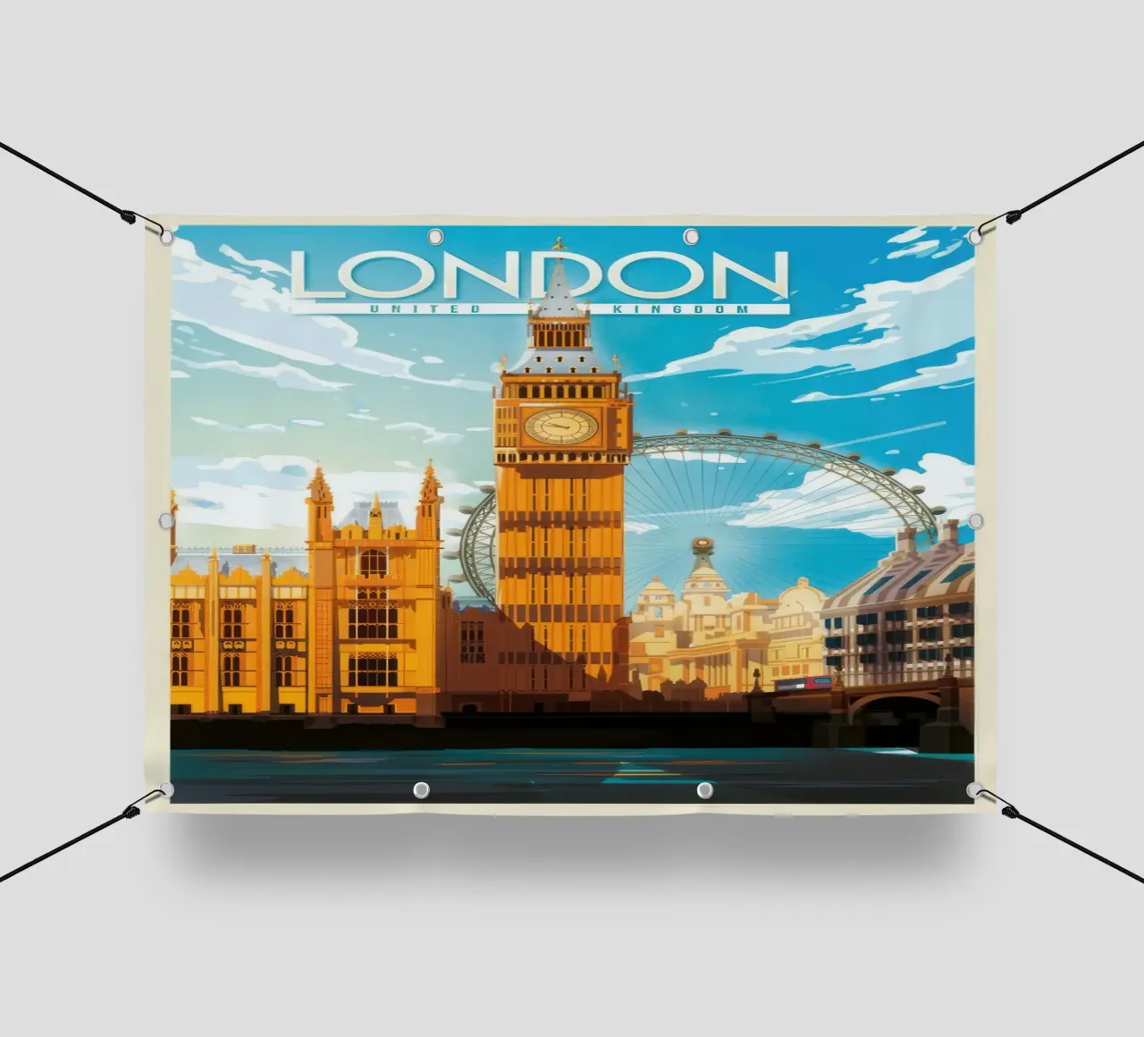 LONDRA INGHILTERRA telo in pvc da TRaveler