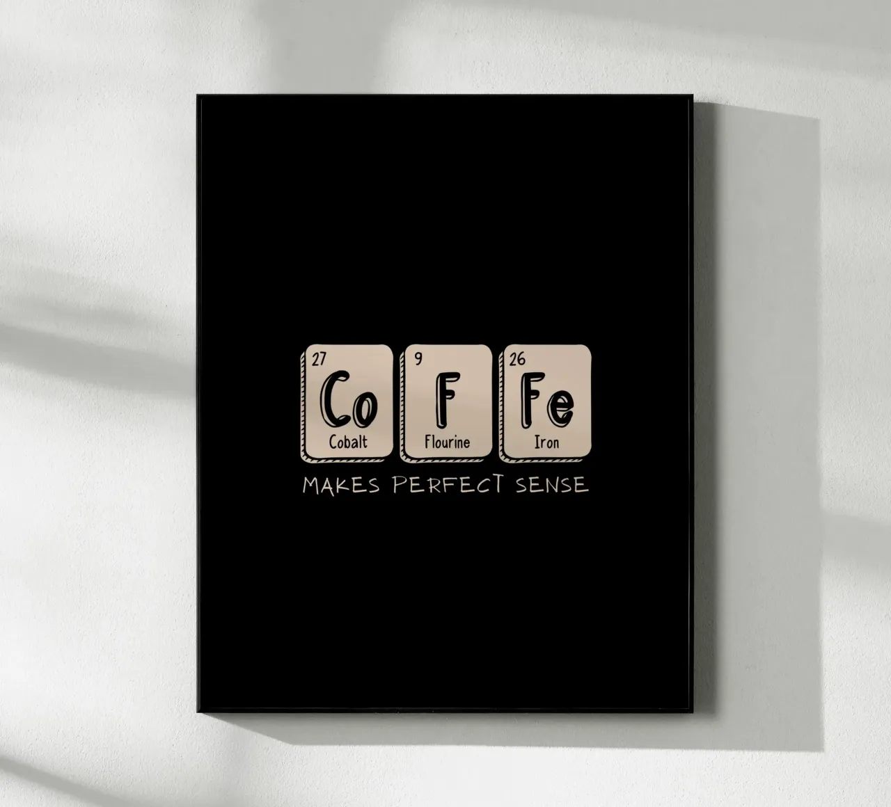 MAKES PERFECT SENSE plexiglass da COFFEE CLUB