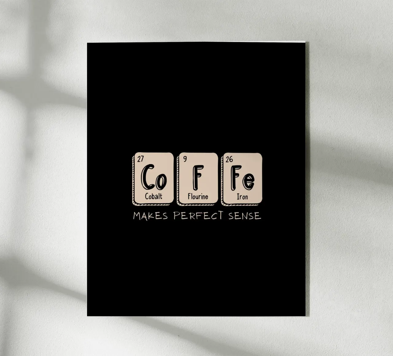 MAKES PERFECT SENSE plexiglass da COFFEE CLUB