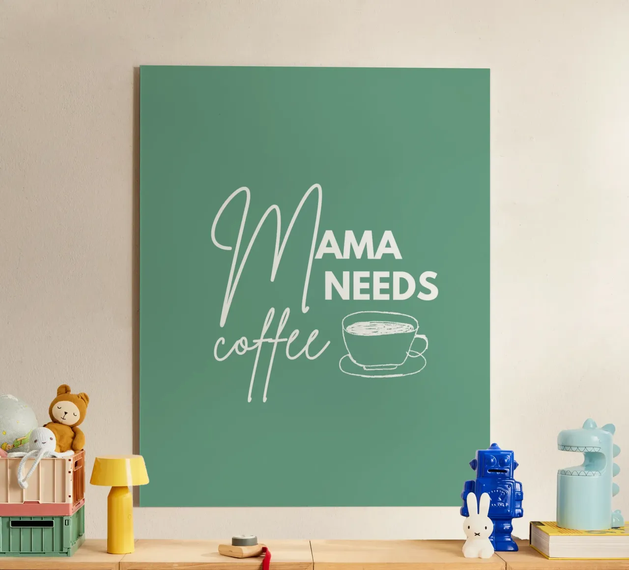 MAMA NEEDS COFFEE plexiglass da COFFEE CLUB