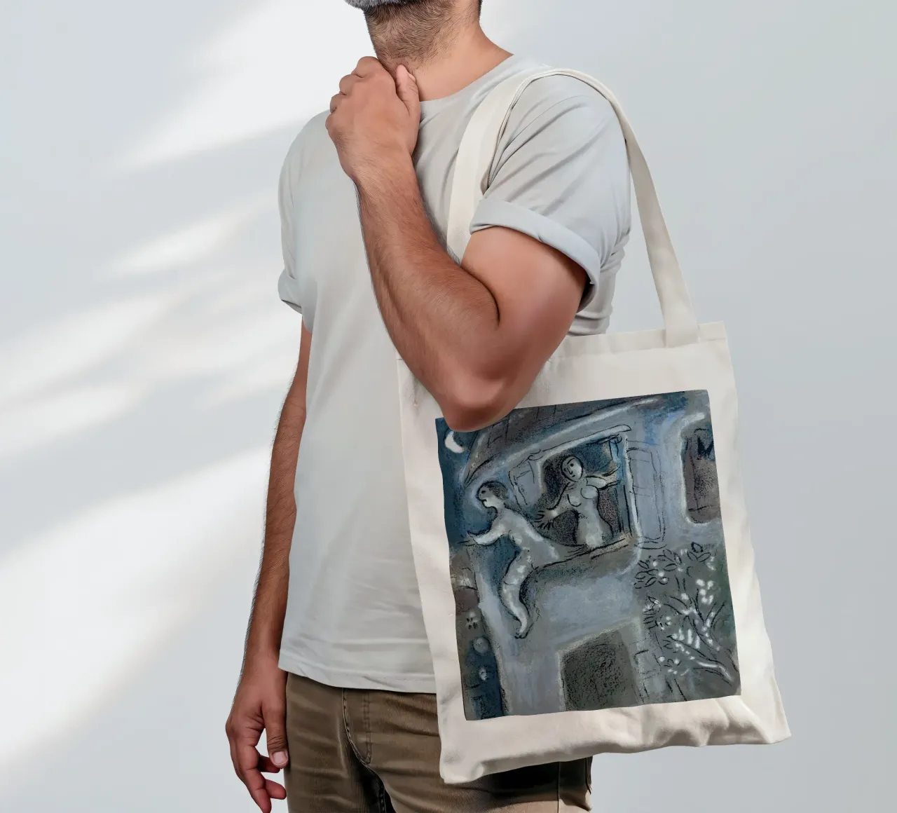 Davide e Michal borsa in juta da Harmony Gallery