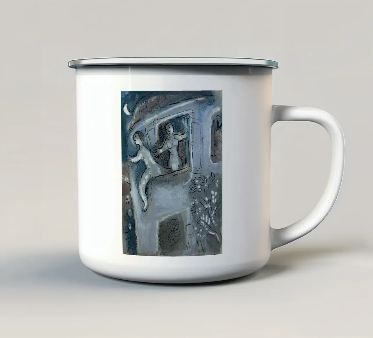 Davide e Michal tazza in smalto da Harmony Gallery