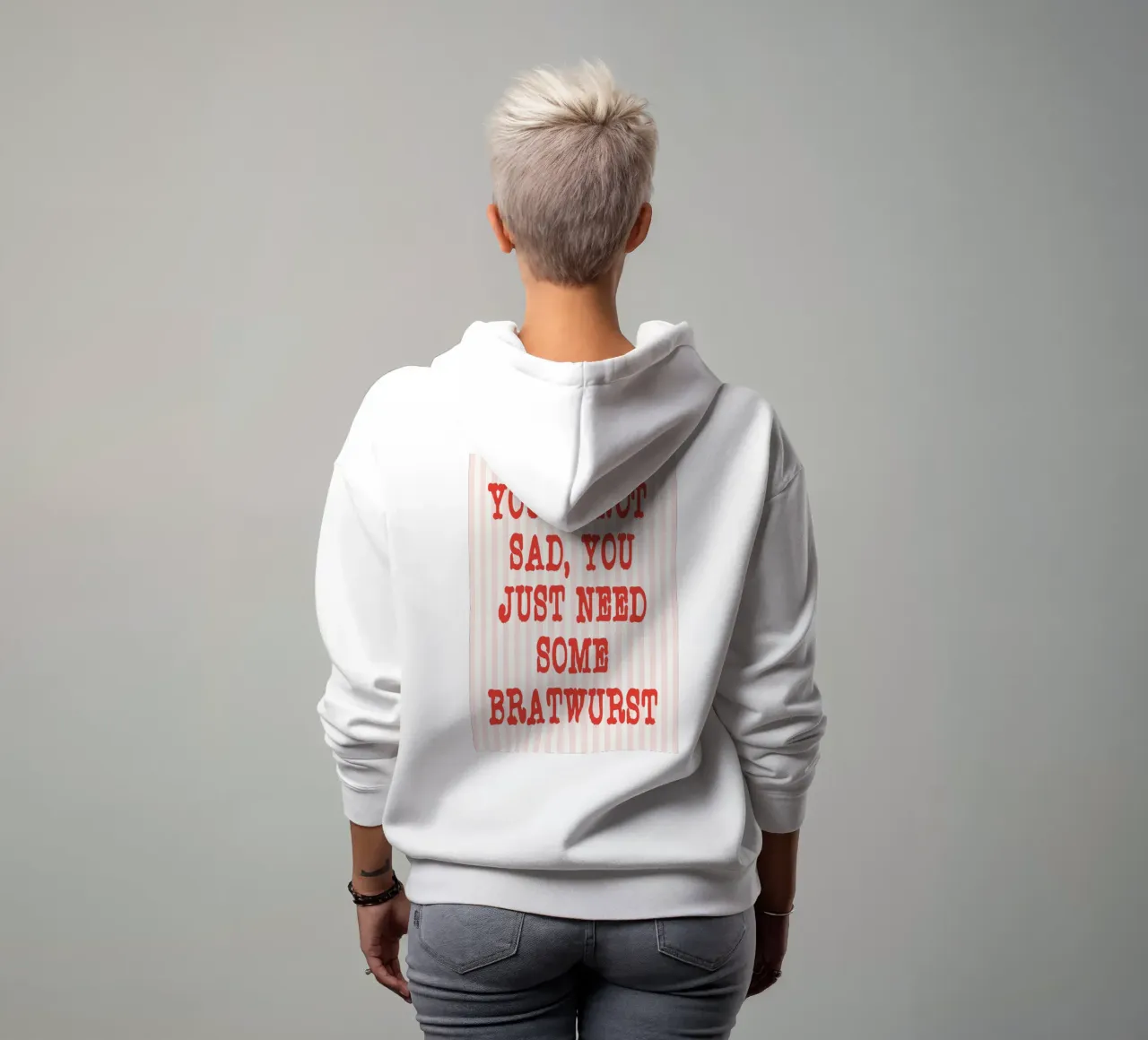 non sei triste felpa con cappuccio da rapunsell