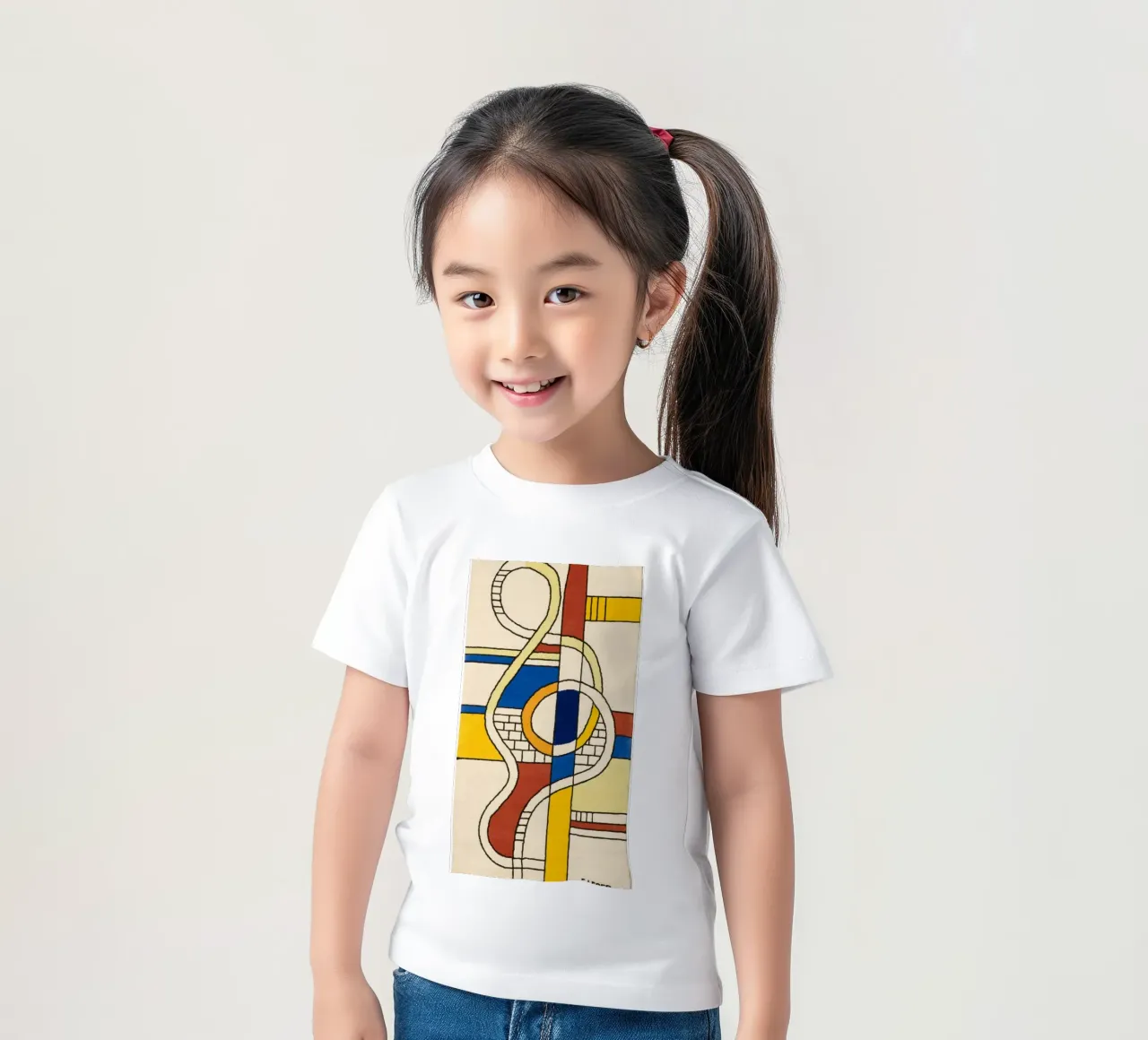 Abstracte samenstelling kinder t-shirt van Harmony Gallery