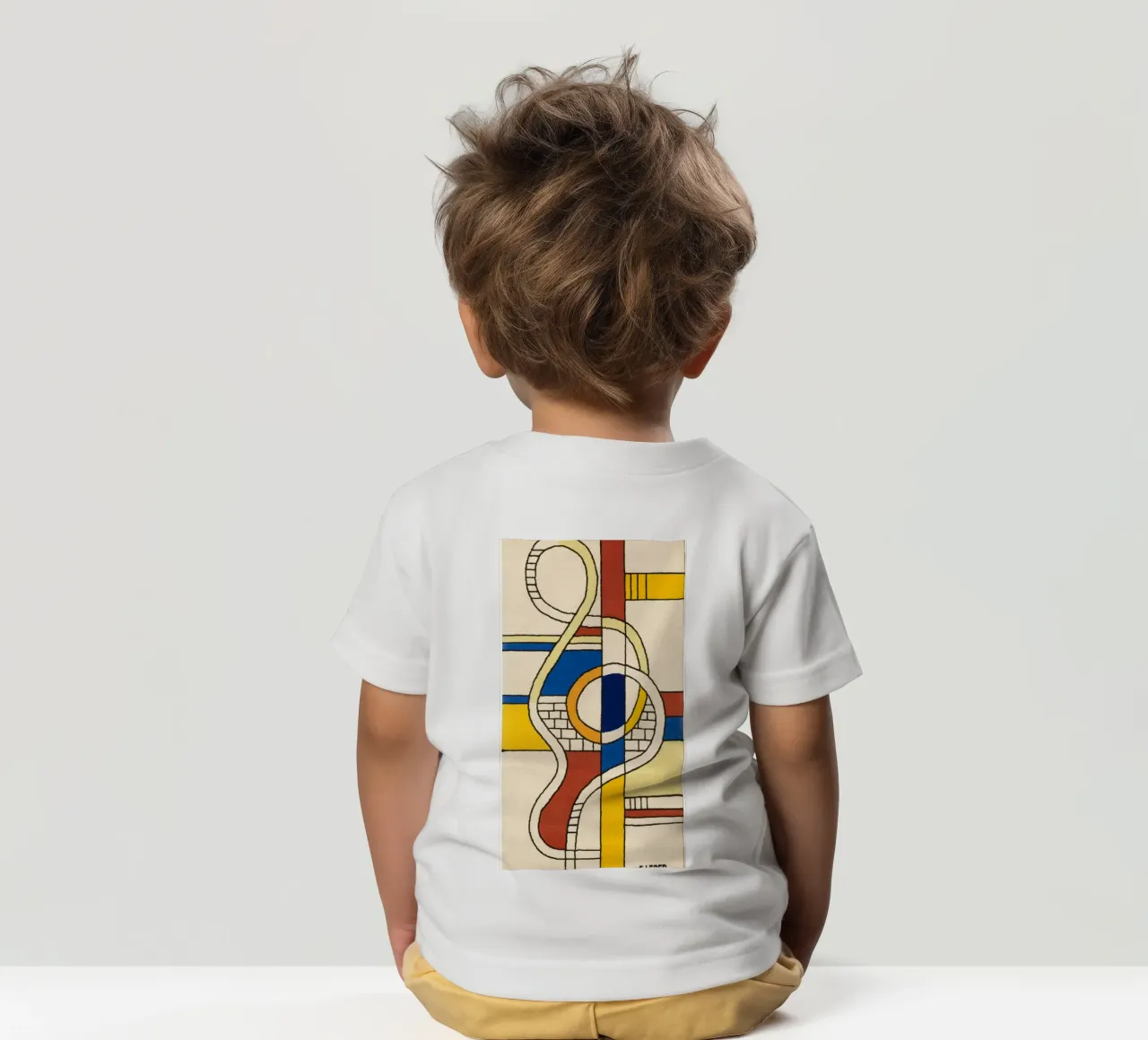 Abstracte samenstelling kinder t-shirt van Harmony Gallery