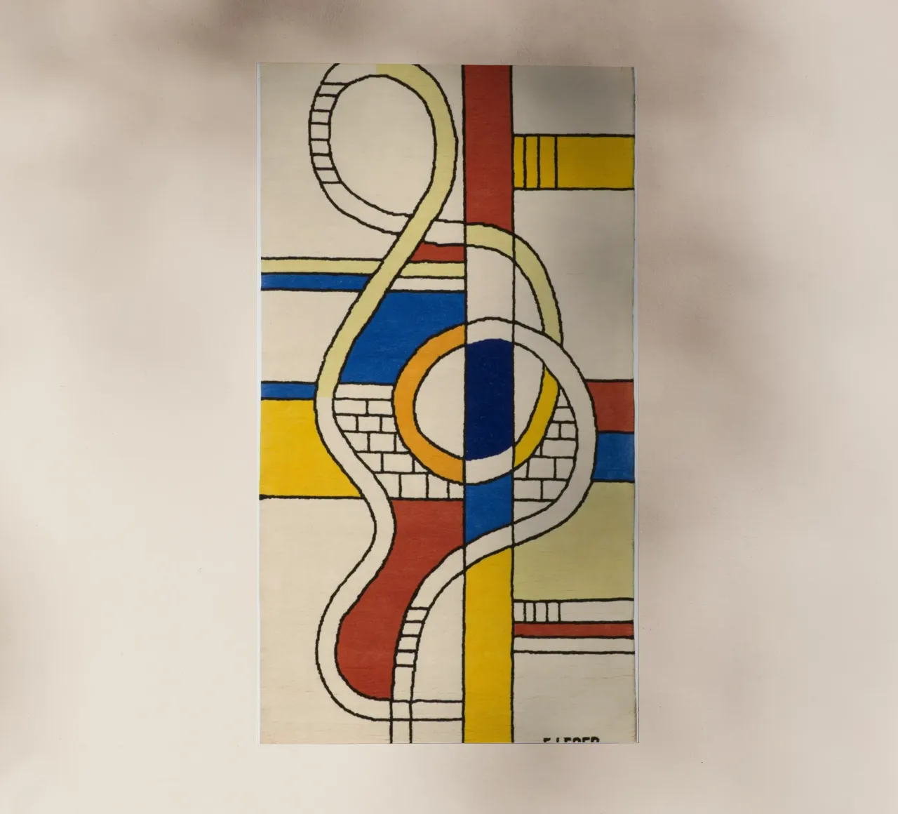 Abstracte samenstelling backlit folie van Harmony Gallery