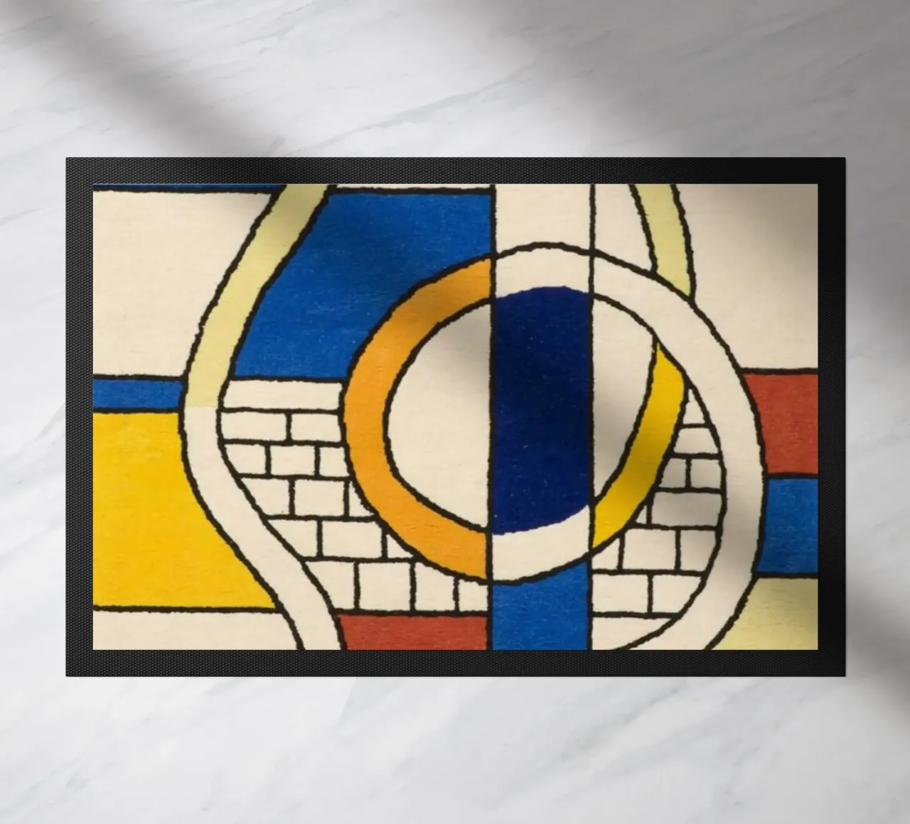 Abstracte samenstelling deurmat van Harmony Gallery