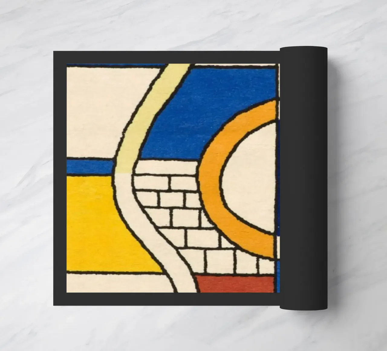 Abstracte samenstelling deurmat van Harmony Gallery