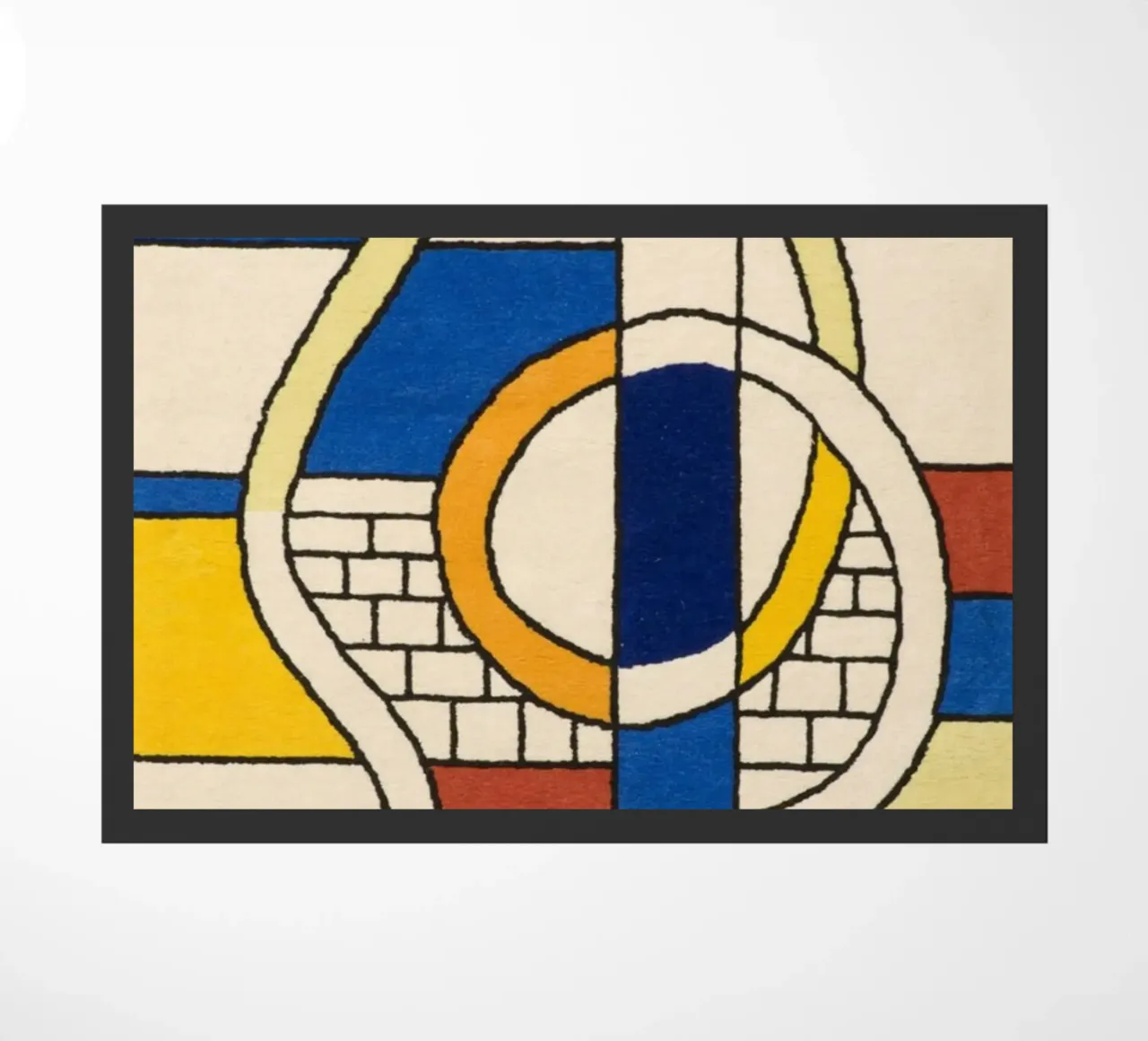 Abstracte samenstelling deurmat van Harmony Gallery