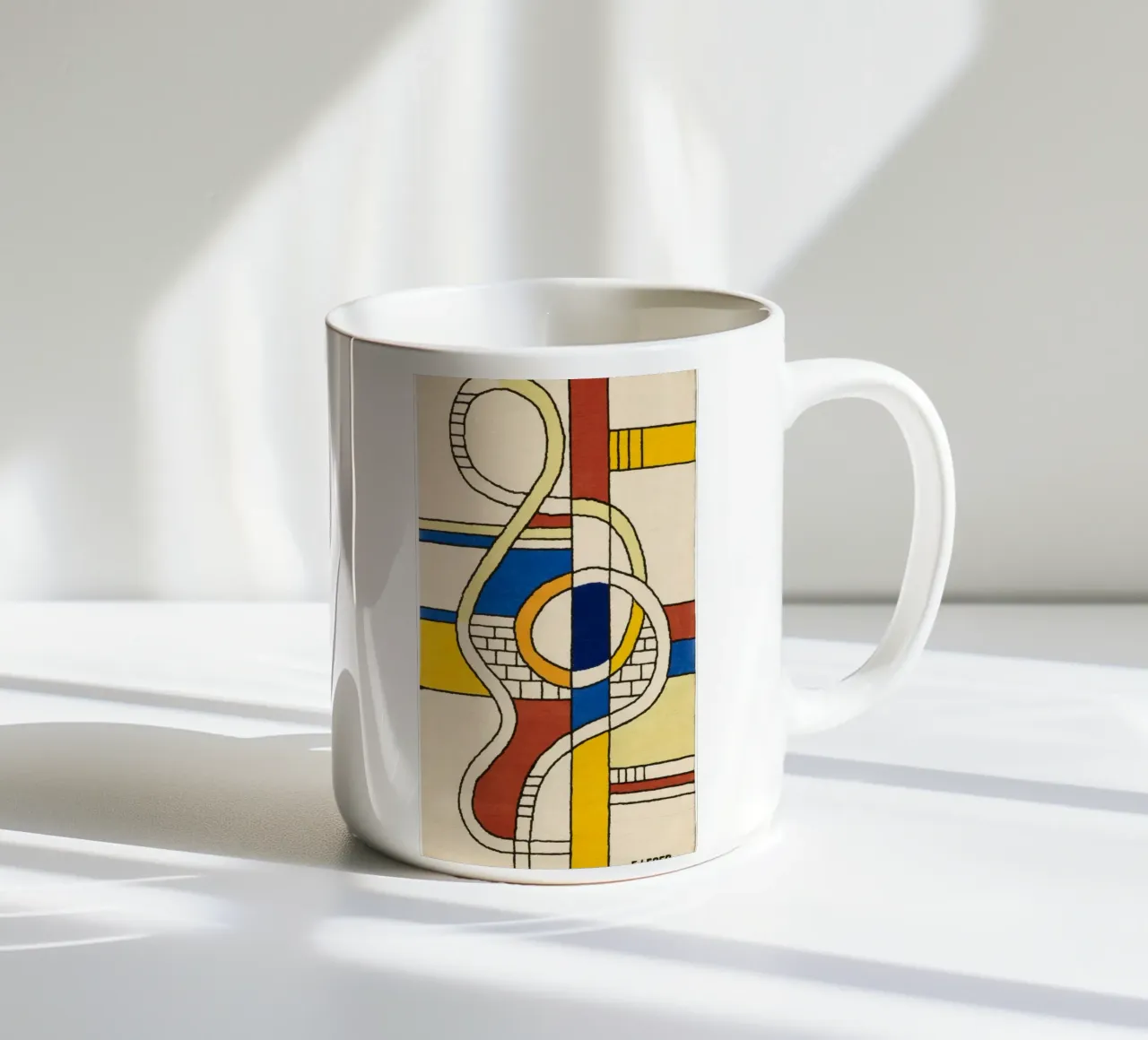 Abstract Composition ceramic mug by Harmony Gallery