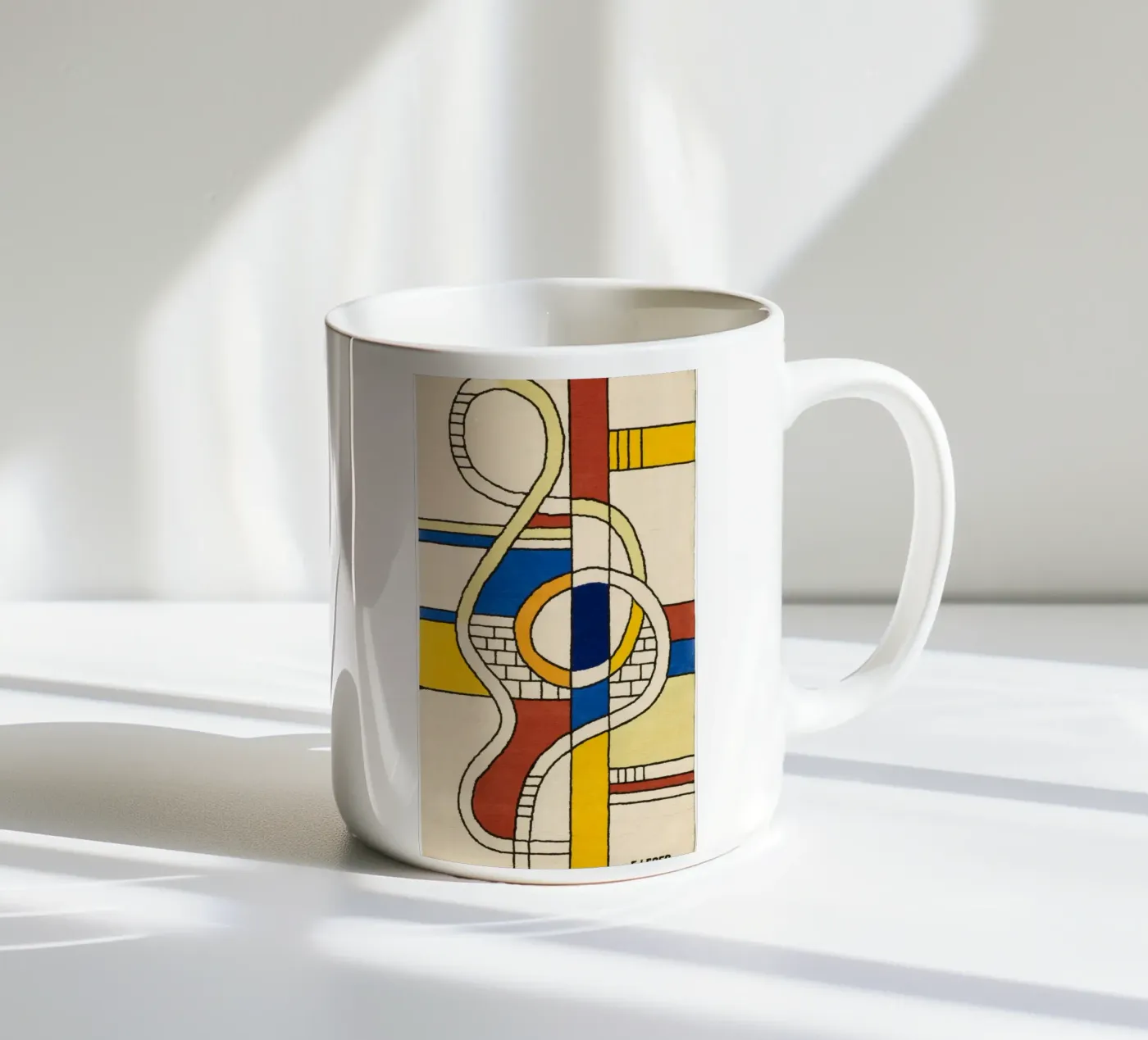 Abstract Composition Keramik Tasse von Harmony Gallery