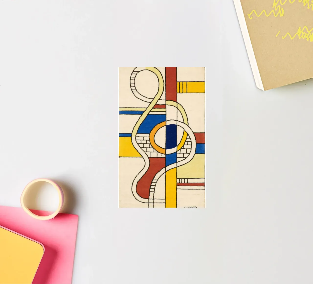 Abstract Composition sticker by Harmony Gallery