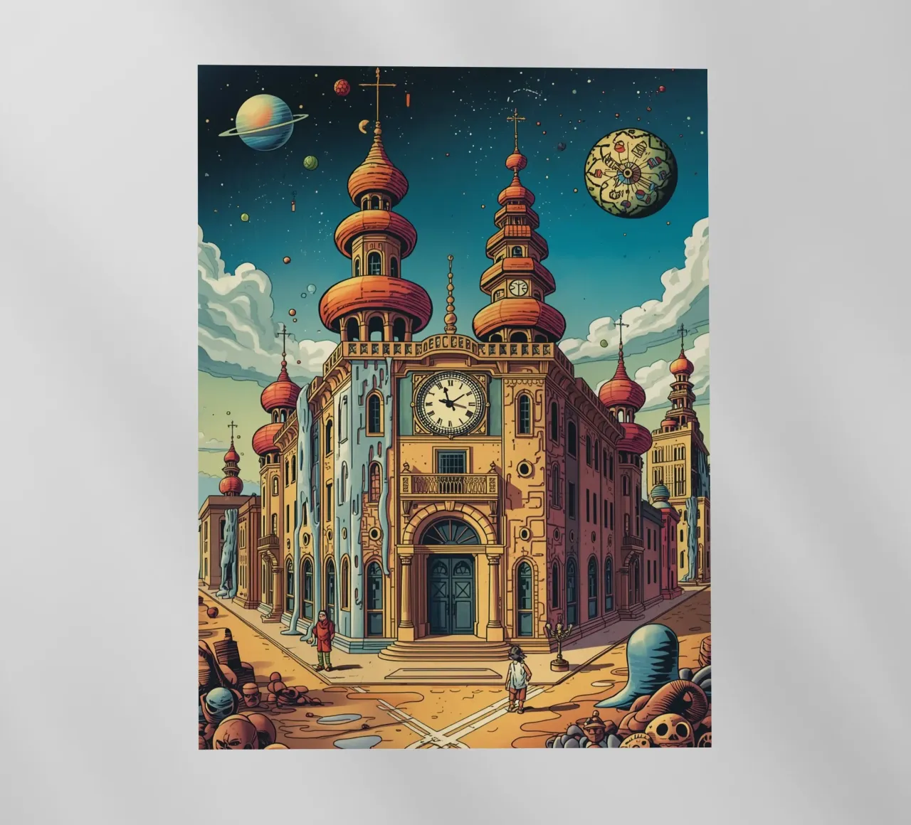 municipio con un'area ondulata pellicola backlit da uniqe world