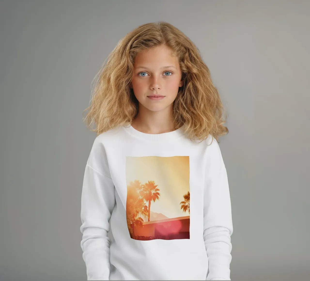 Palm Spring kids sweatshirt by Affiches Minimalistes
