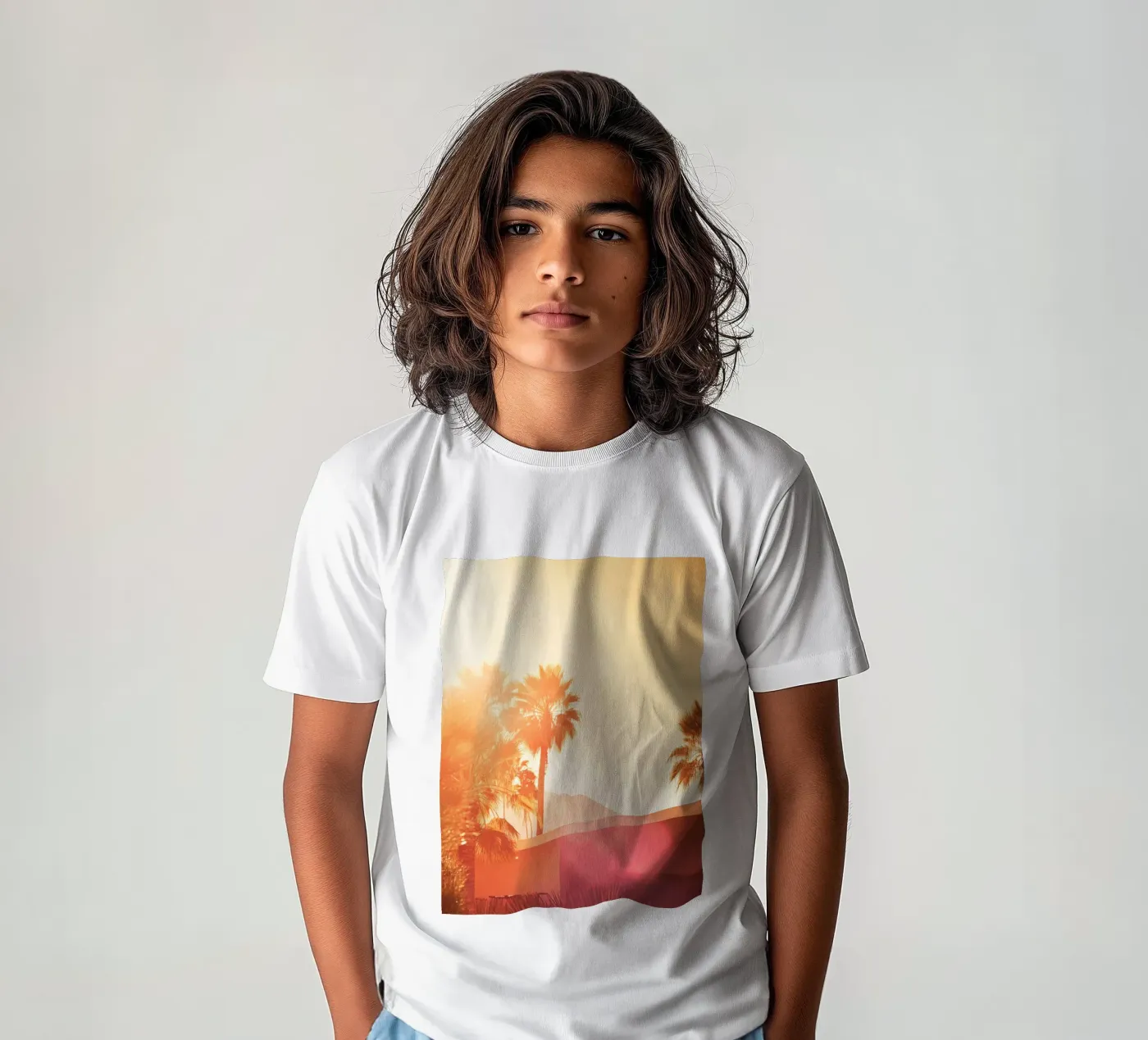 Palm Spring t-shirt bambini da Affiches Minimalistes