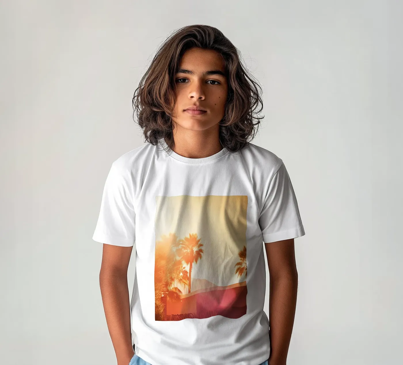 Palm Spring t-shirt bambini da Affiches Minimalistes