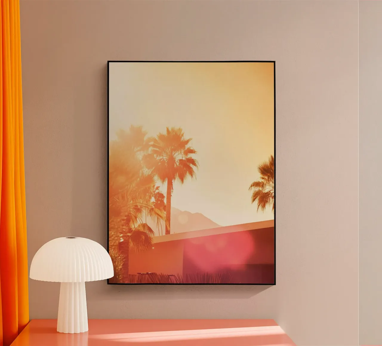 Palm Spring acrylic glass by Affiches Minimalistes