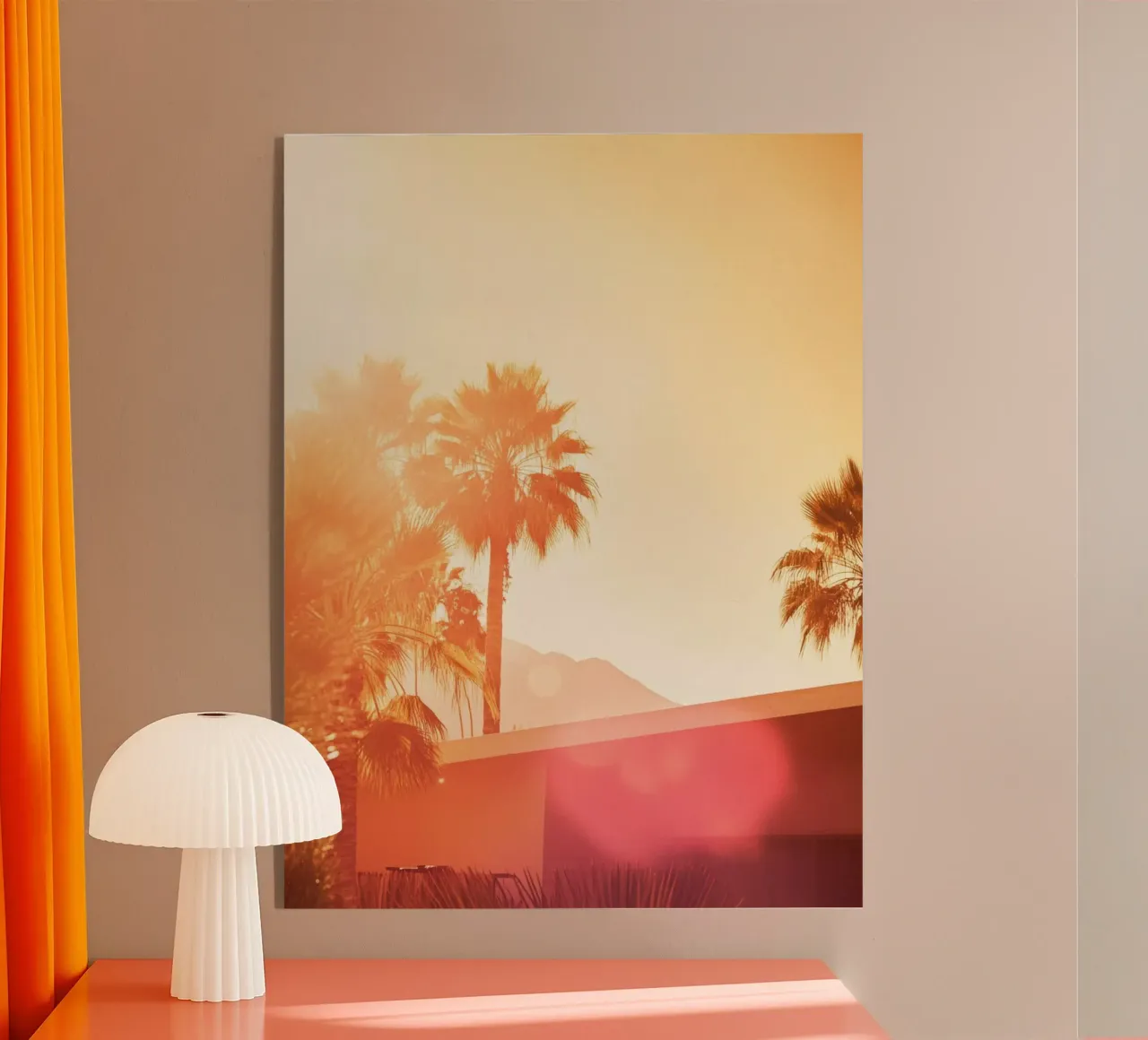 Palm Spring acrylic glass by Affiches Minimalistes