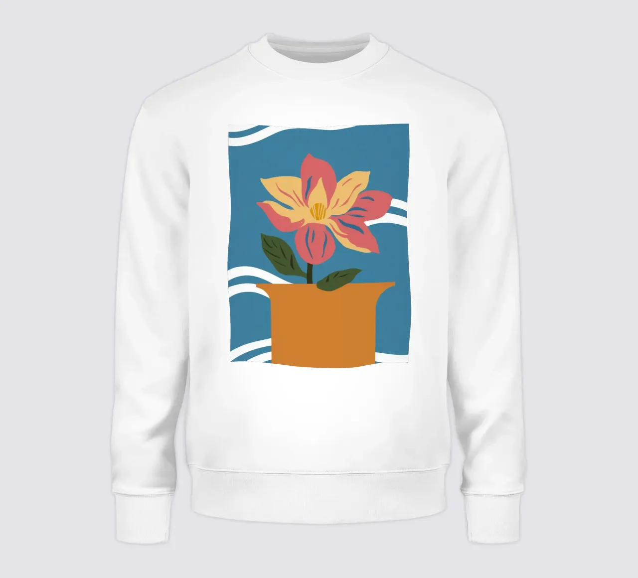 Semplice fiore rosa felpa da Solace Light