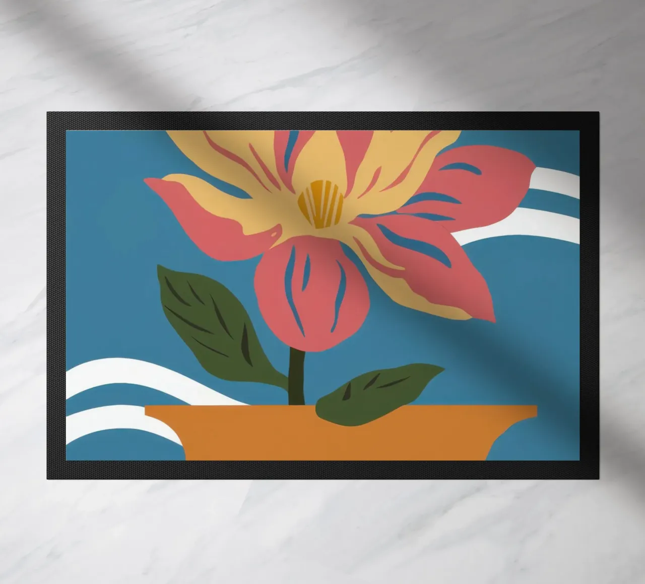 Semplice fiore rosa zerbino da Solace Light