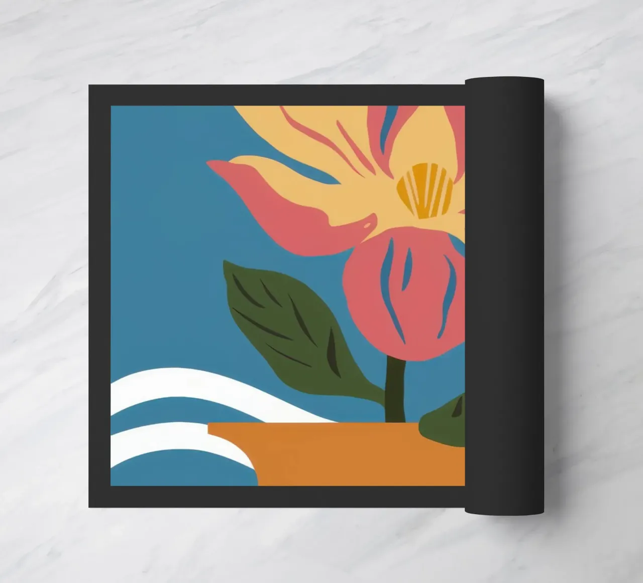 Semplice fiore rosa zerbino da Solace Light