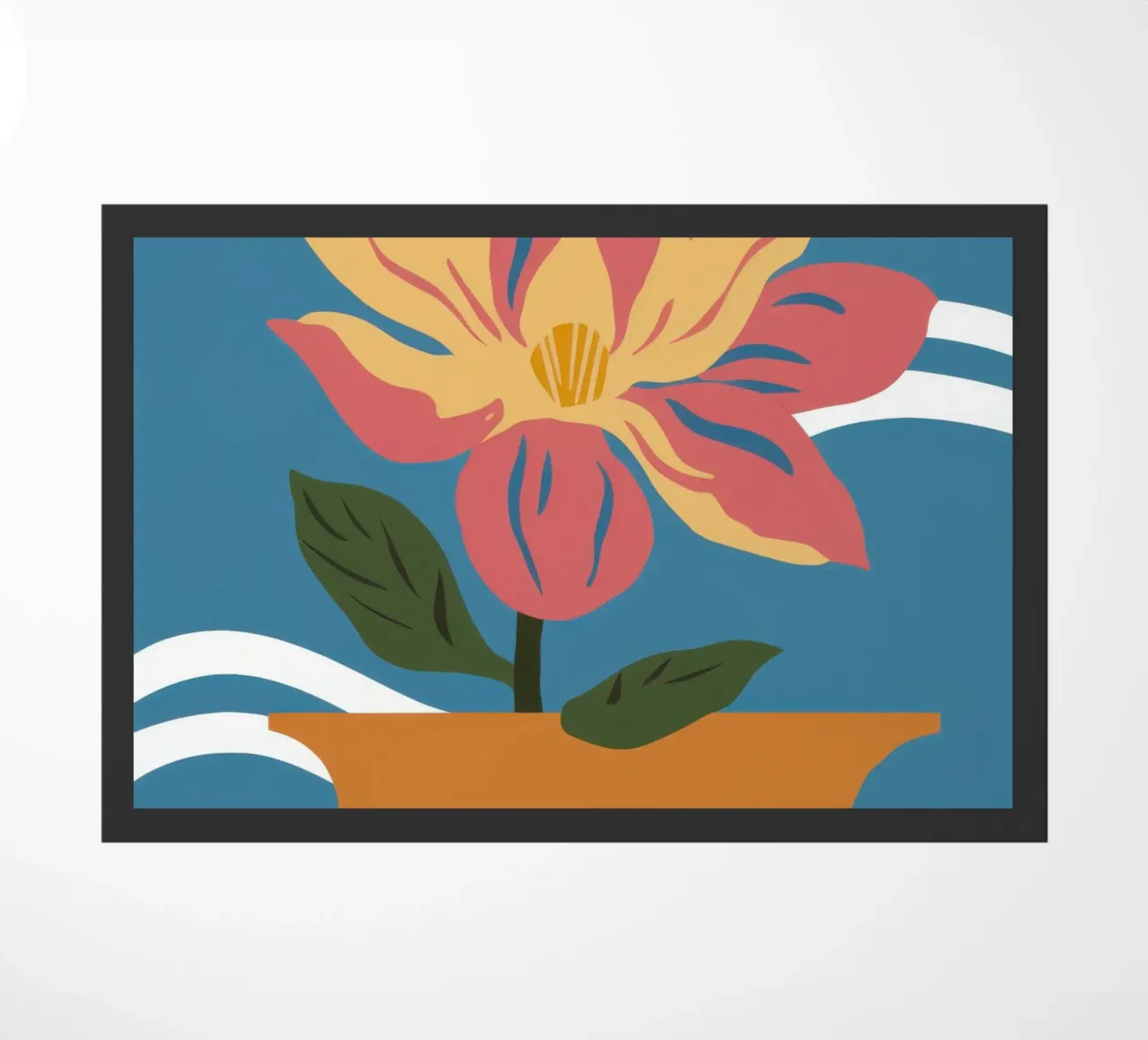 Semplice fiore rosa zerbino da Solace Light