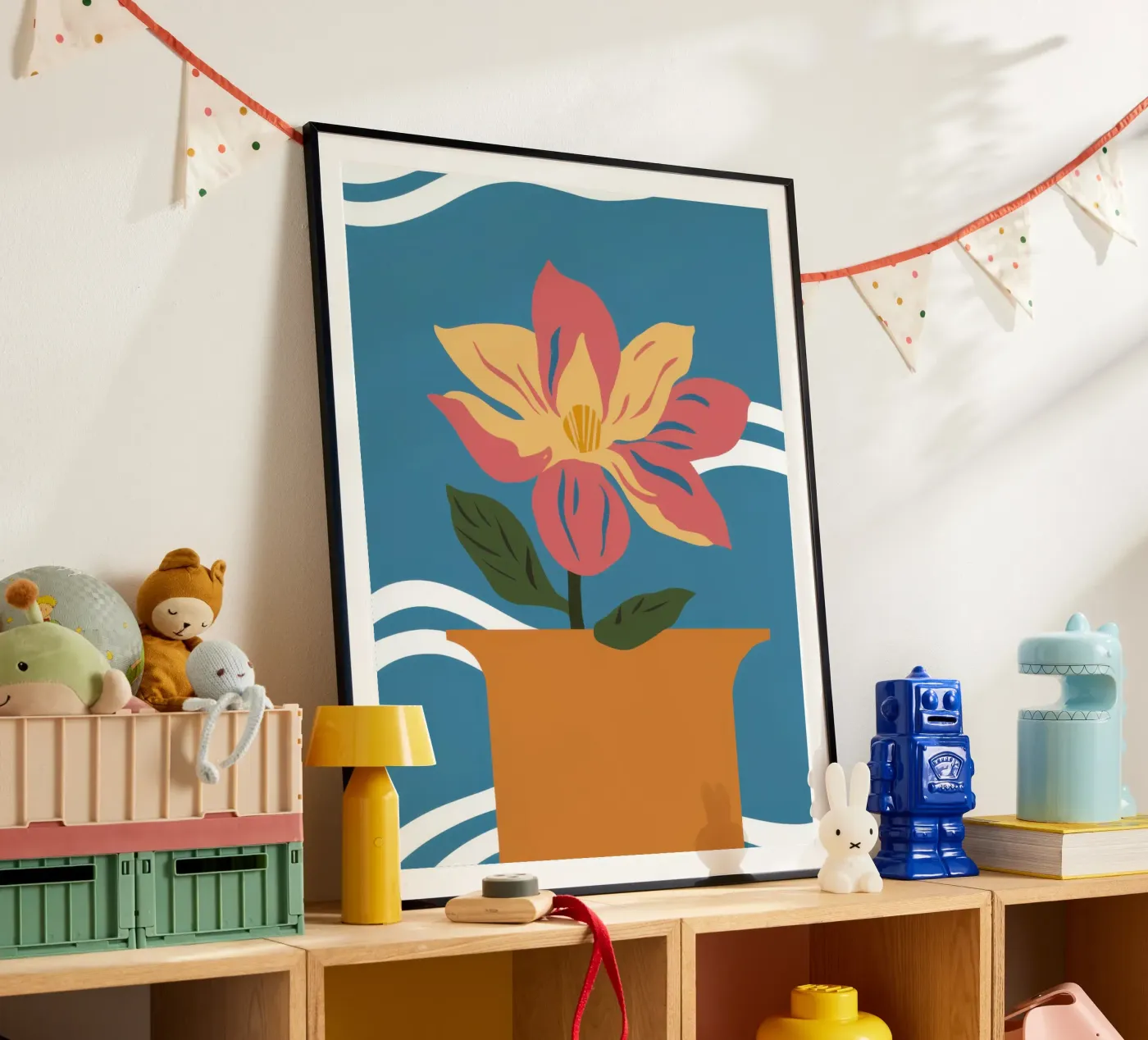 Simple Pink Bloom poster by Solace Light
