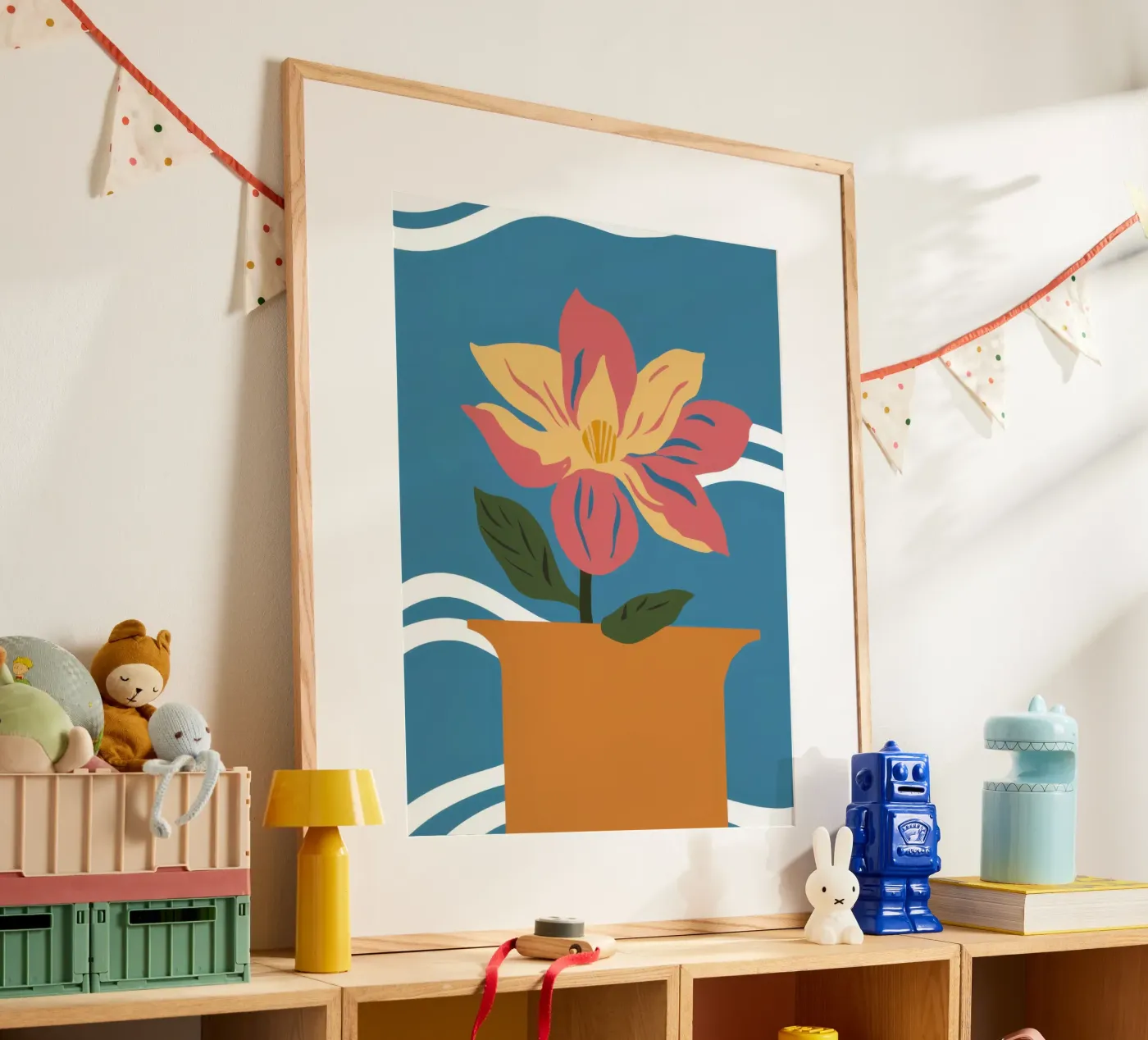 Simple Pink Bloom poster by Solace Light