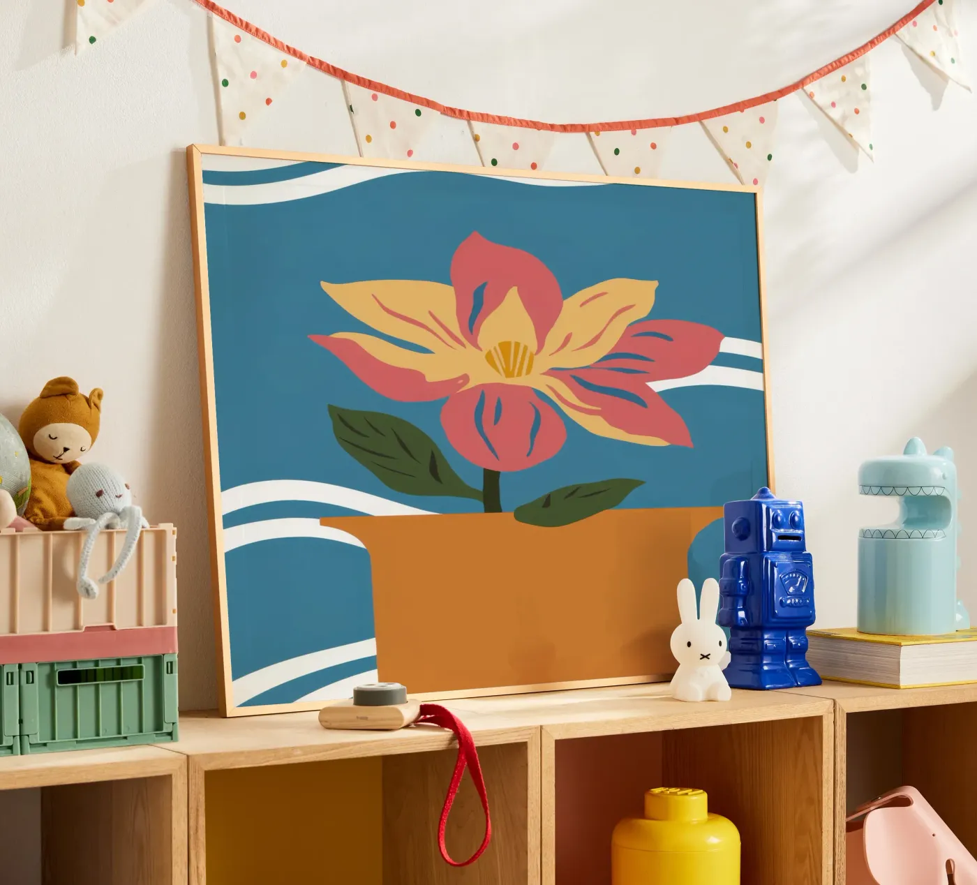 Simple Pink Bloom poster by Solace Light