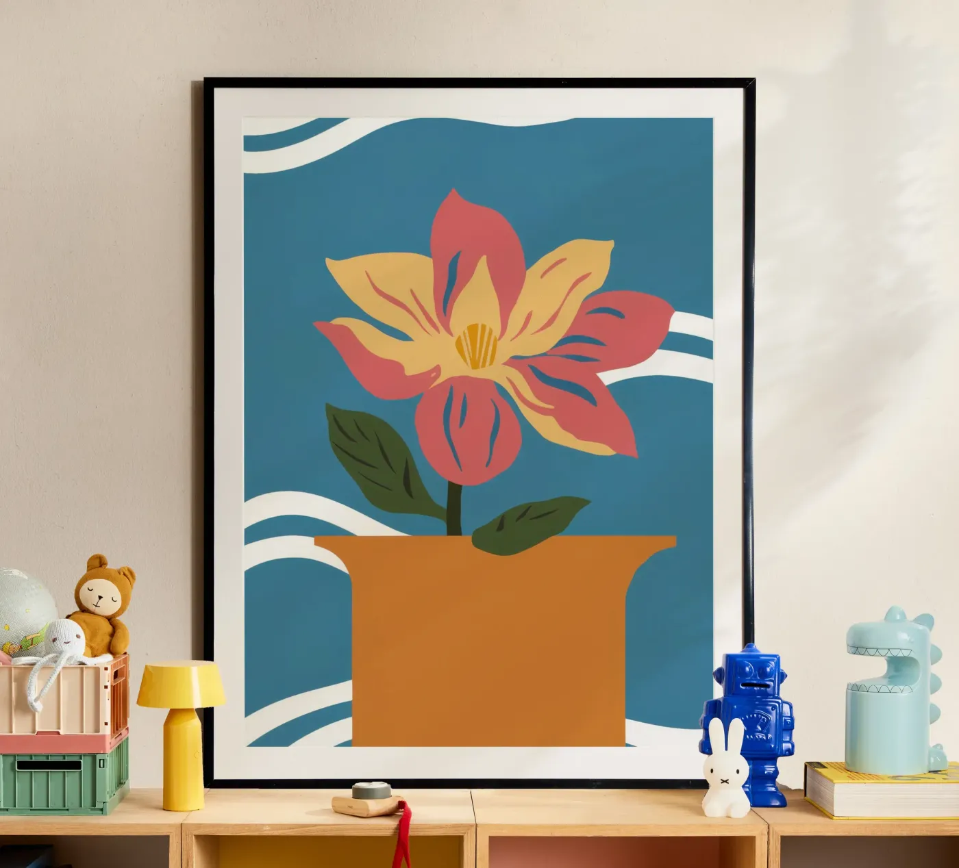 Simple Pink Bloom poster by Solace Light