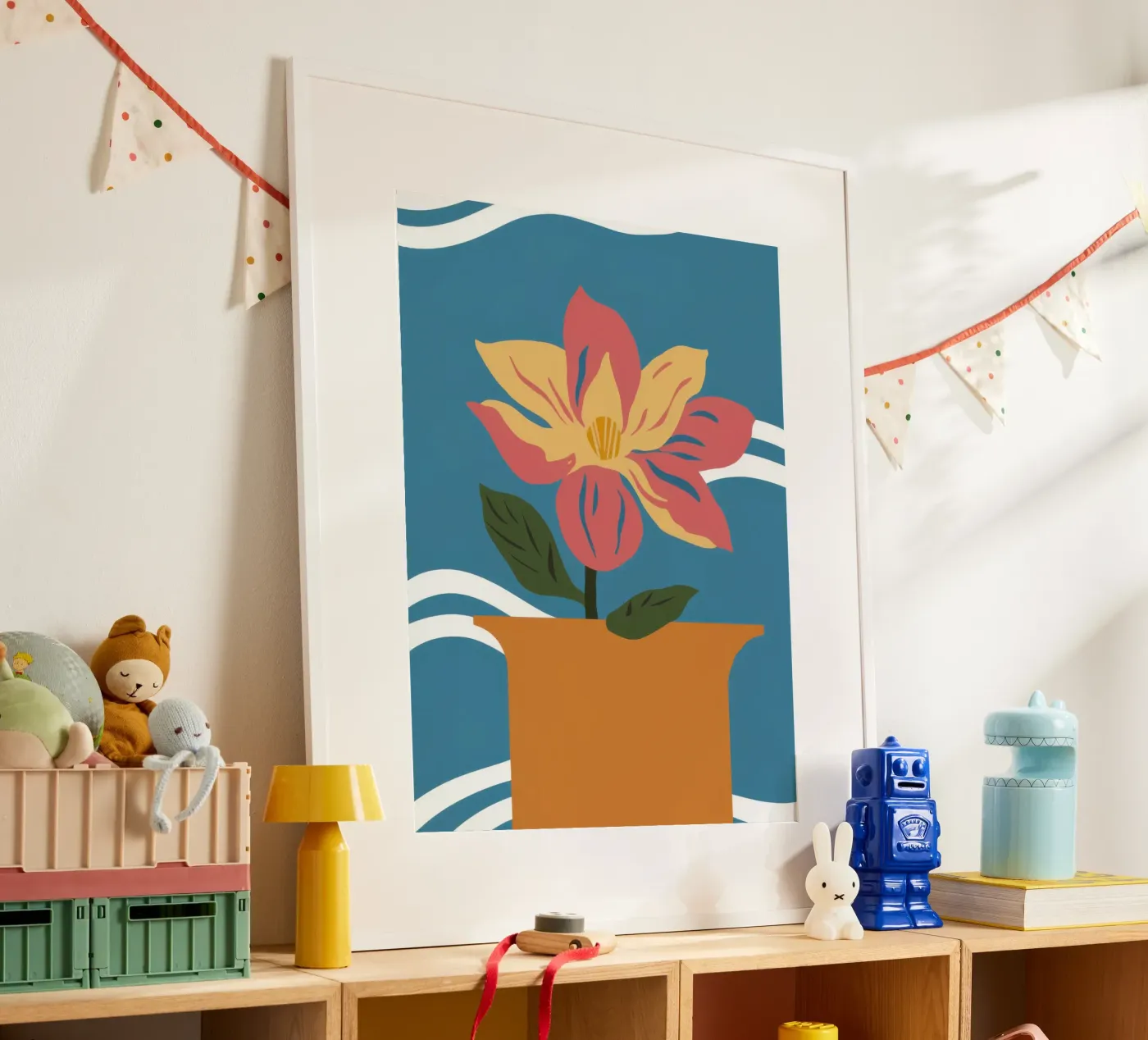 Simple Pink Bloom poster by Solace Light