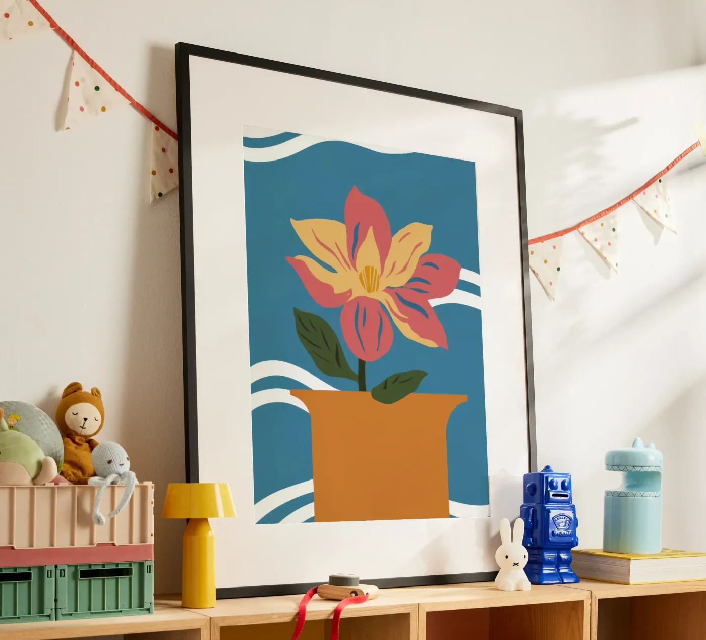 Simple Pink Bloom poster by Solace Light