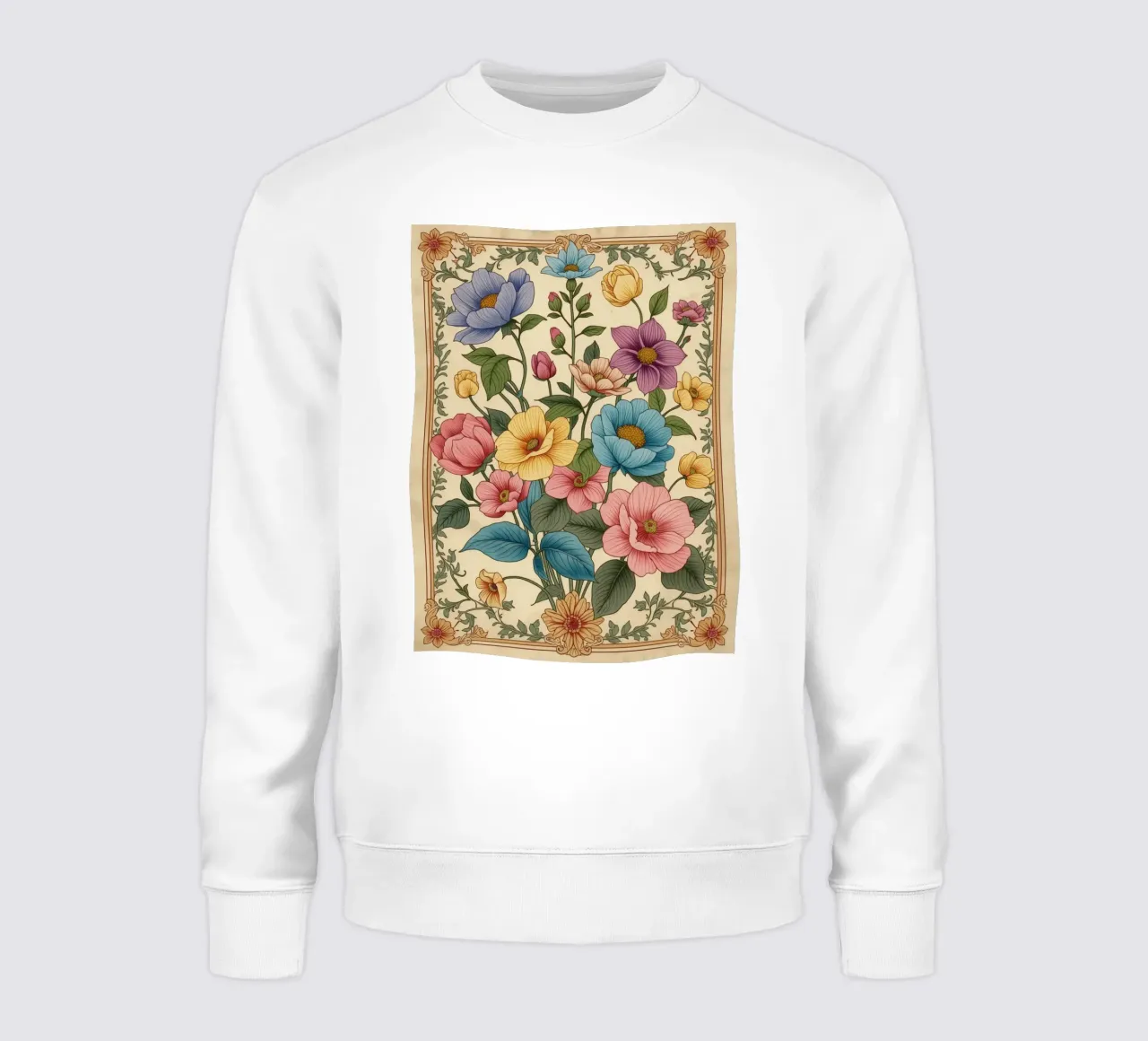 Design floreale artistico felpa da uniqe world