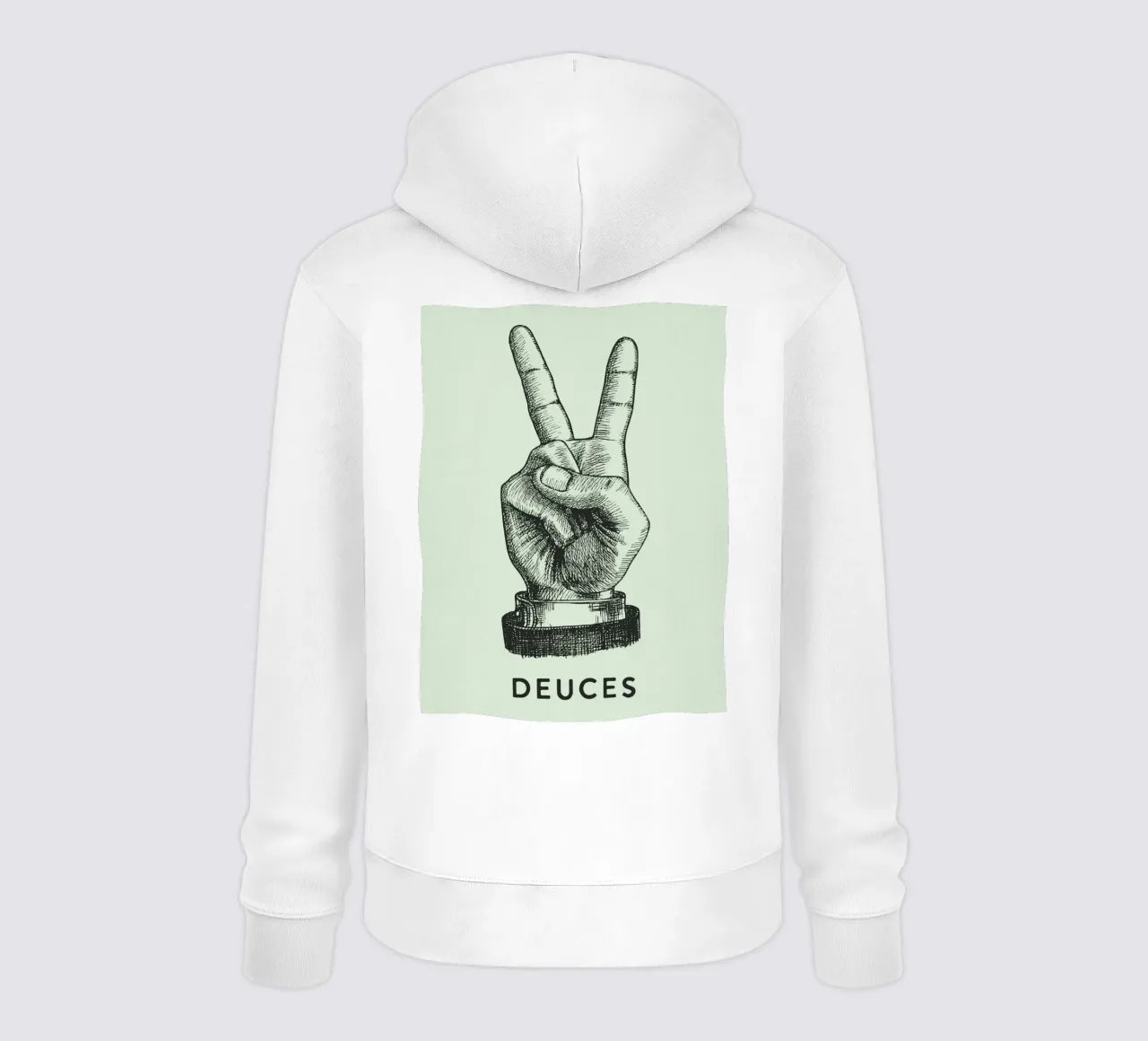 mano di pace dei due felpa con cappuccio da rapunsell