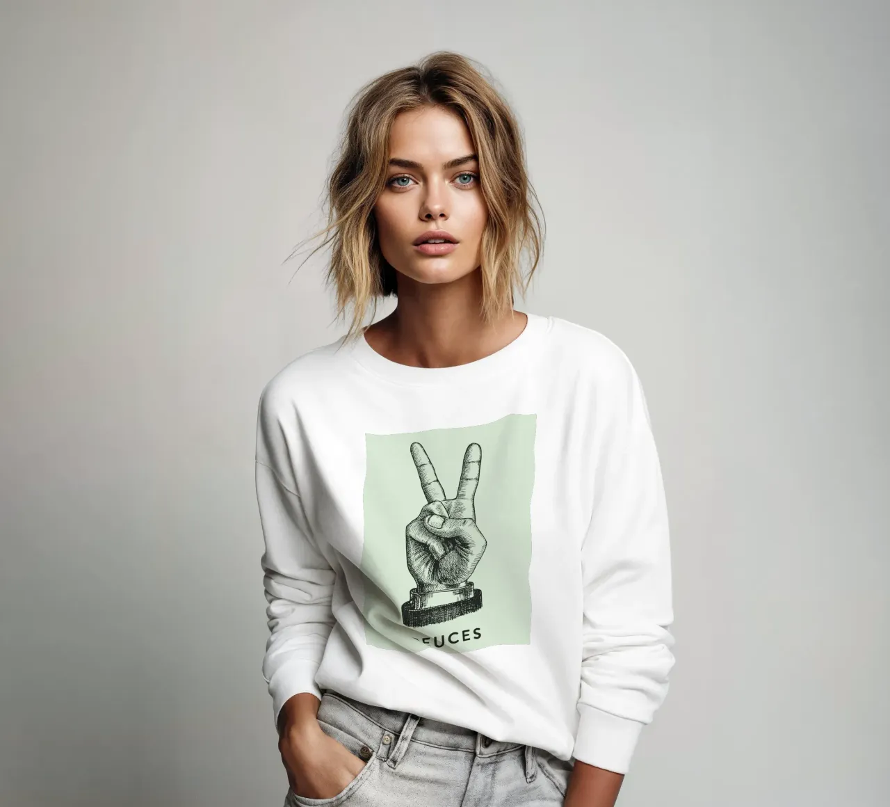 mano di pace dei due felpa da rapunsell