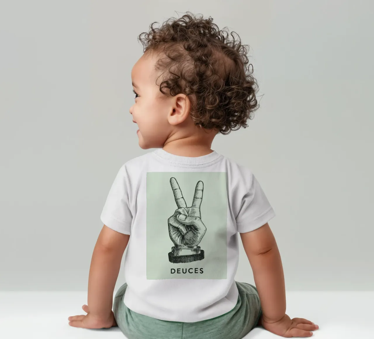 mano di pace dei due maglietta neonato da rapunsell