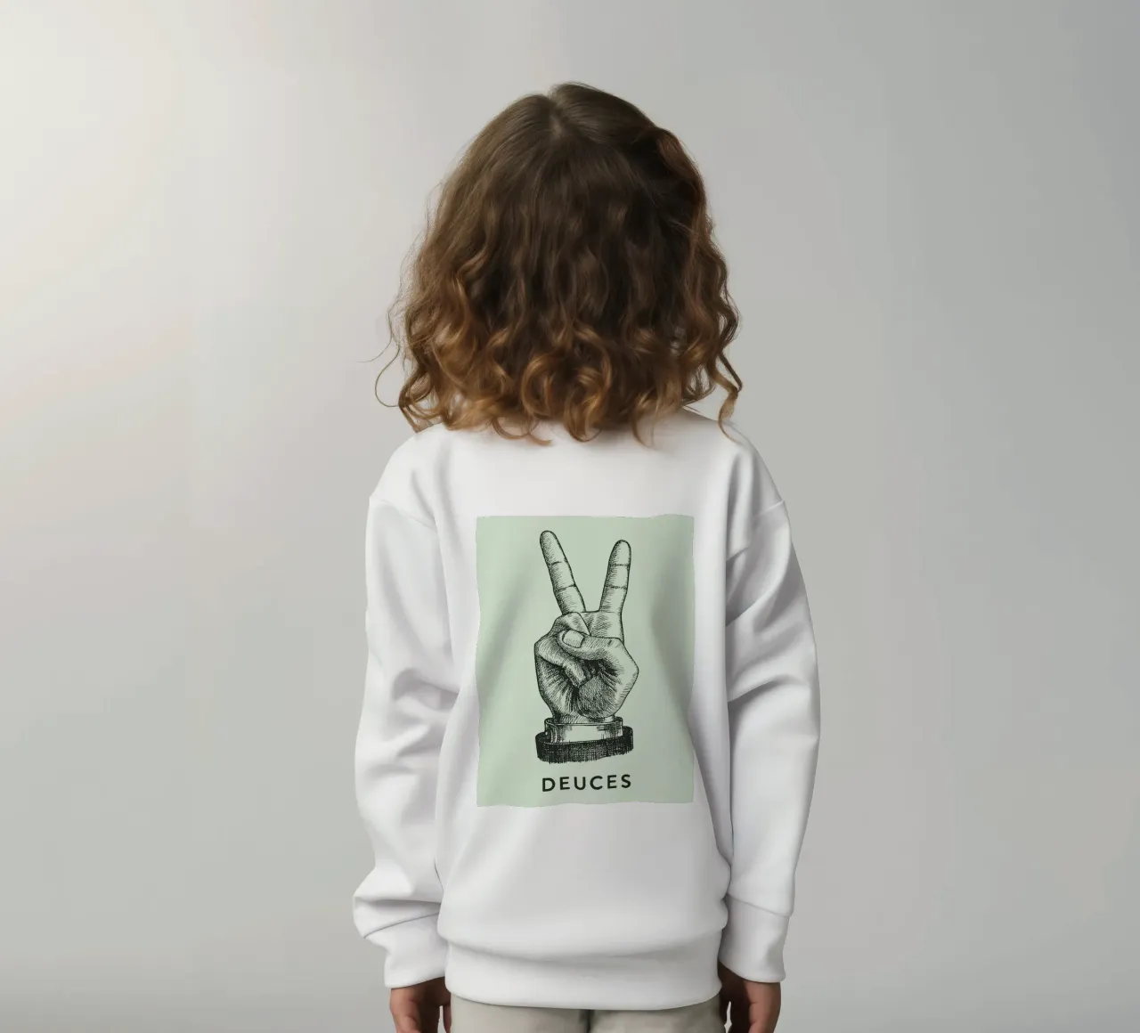 mano di pace dei due felpa bambino da rapunsell