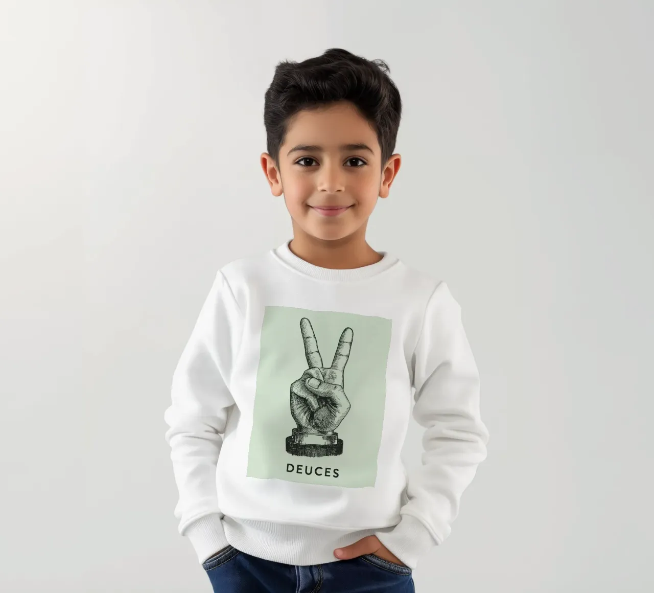 mano di pace dei due felpa bambino da rapunsell