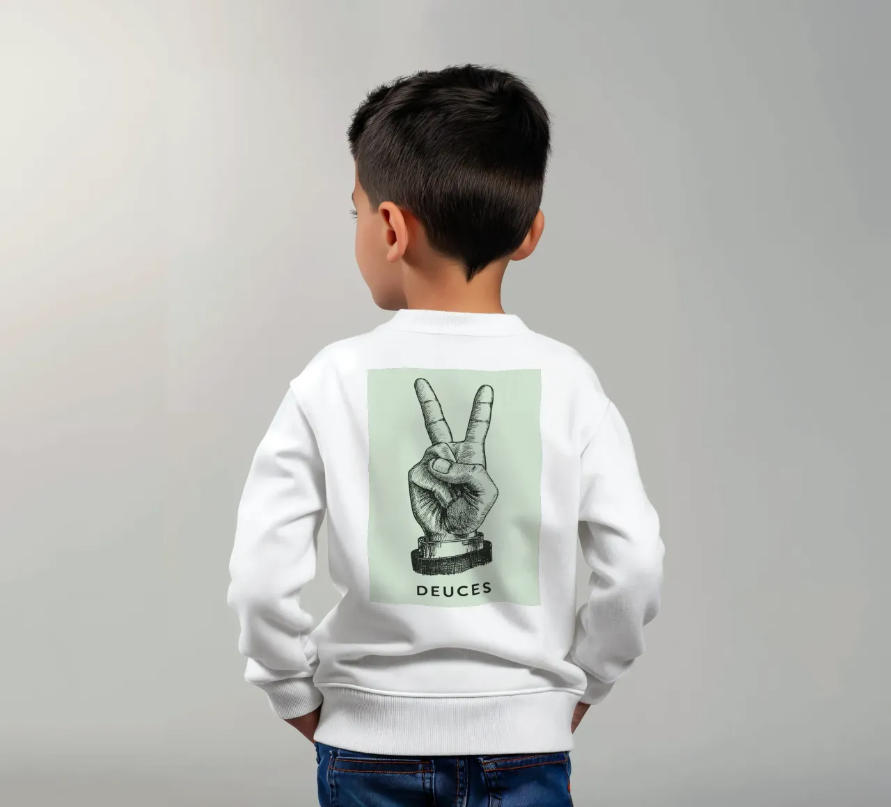 mano di pace dei due felpa bambino da rapunsell