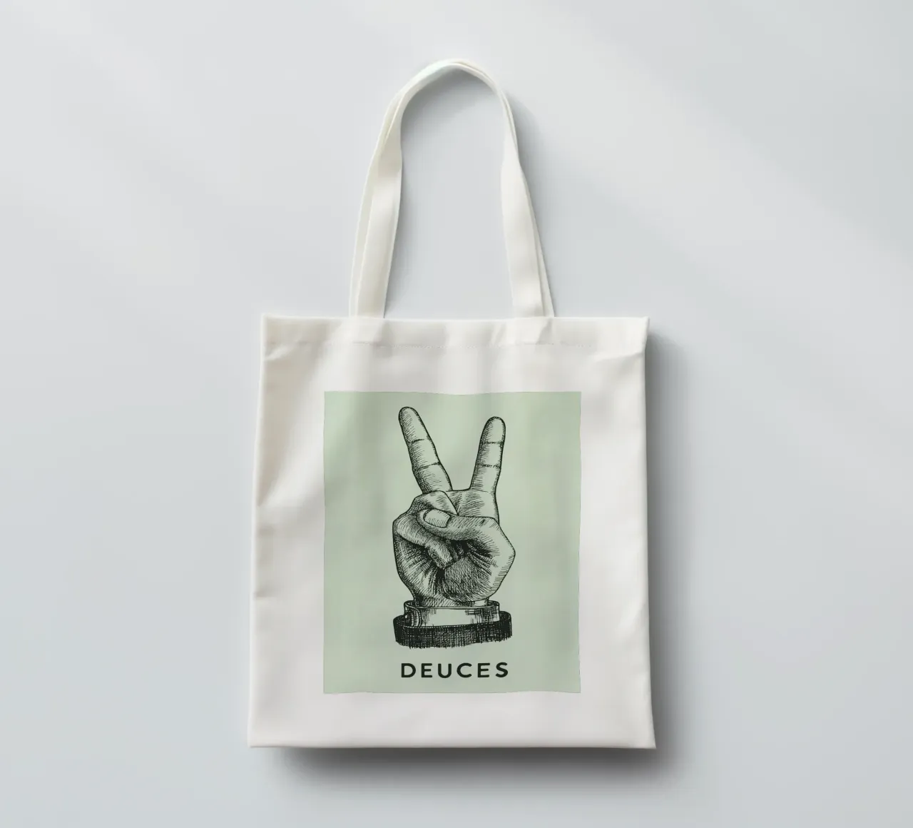 mano di pace dei due borsa in juta da rapunsell