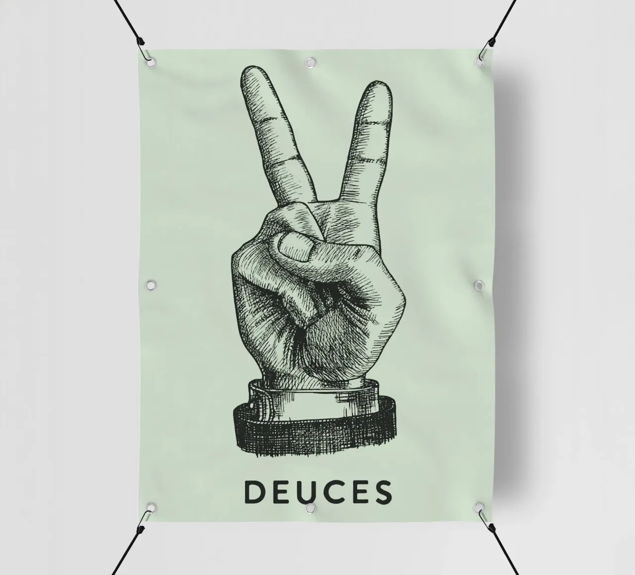 mano di pace dei due telo in pvc da rapunsell