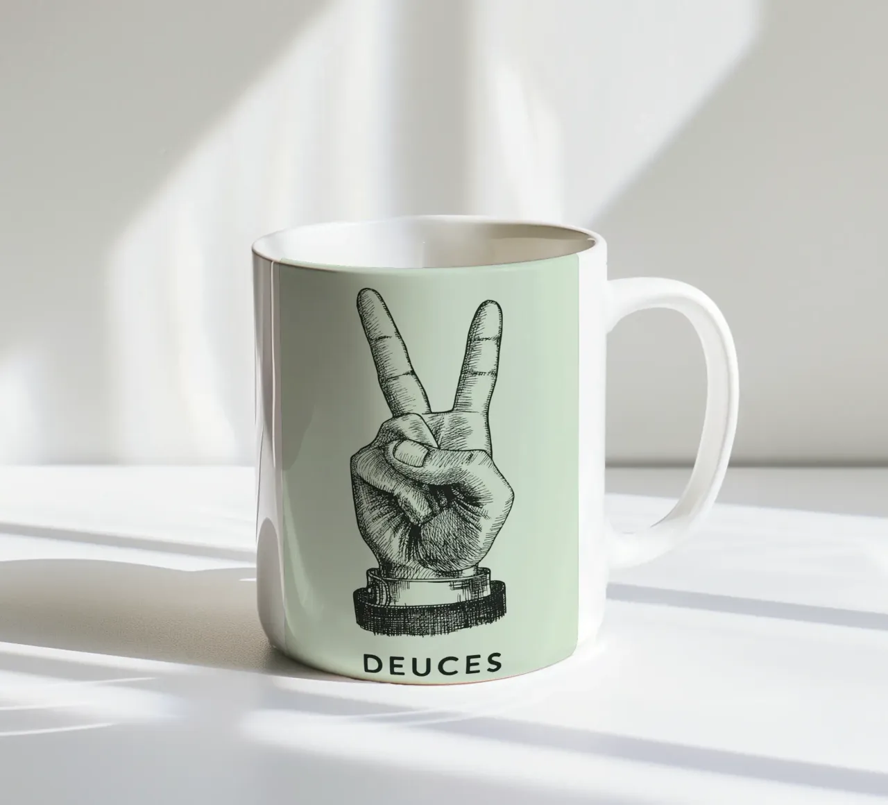 mano di pace dei due tazza in ceramica da rapunsell