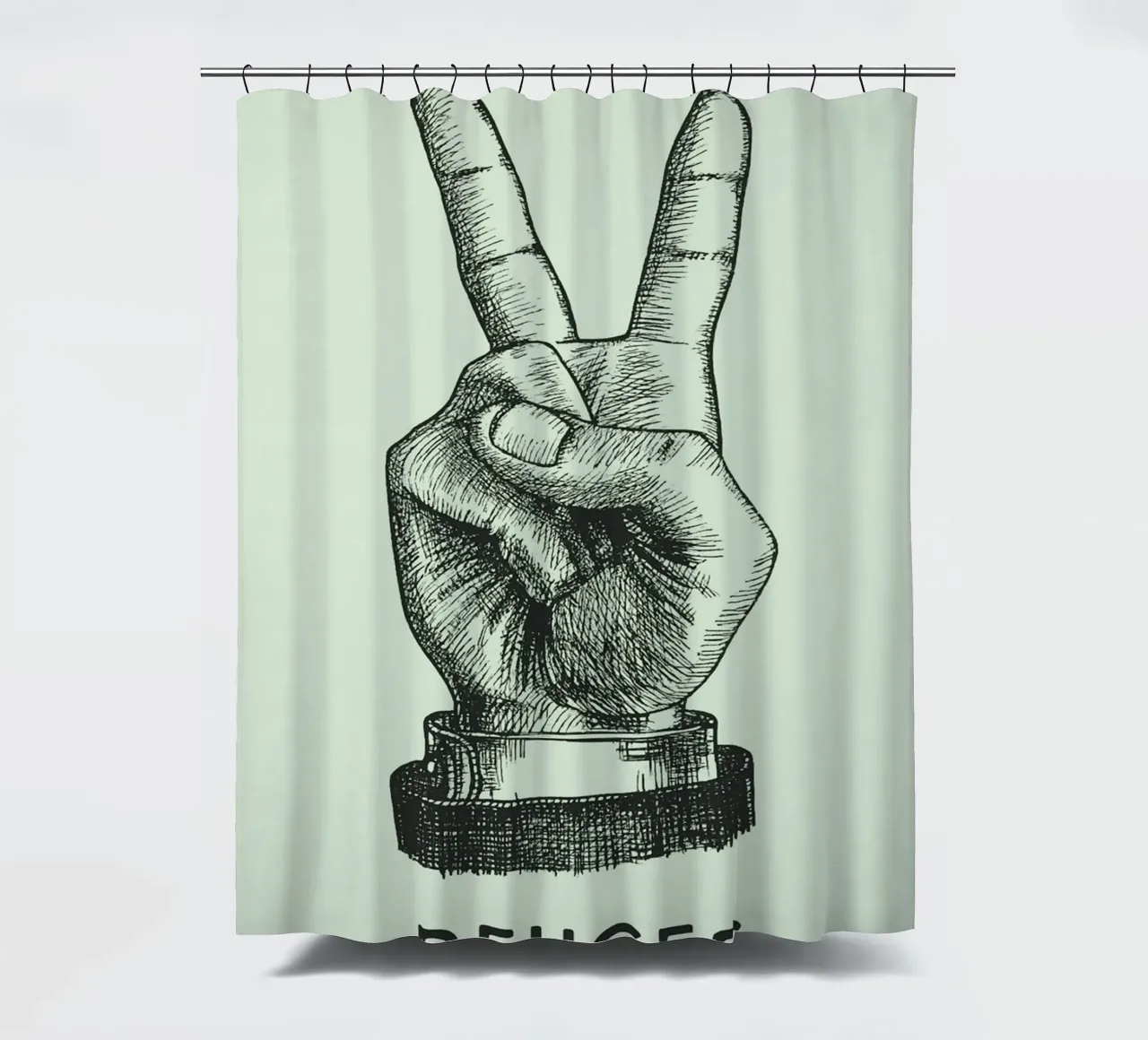 mano di pace dei due tenda da doccia da rapunsell