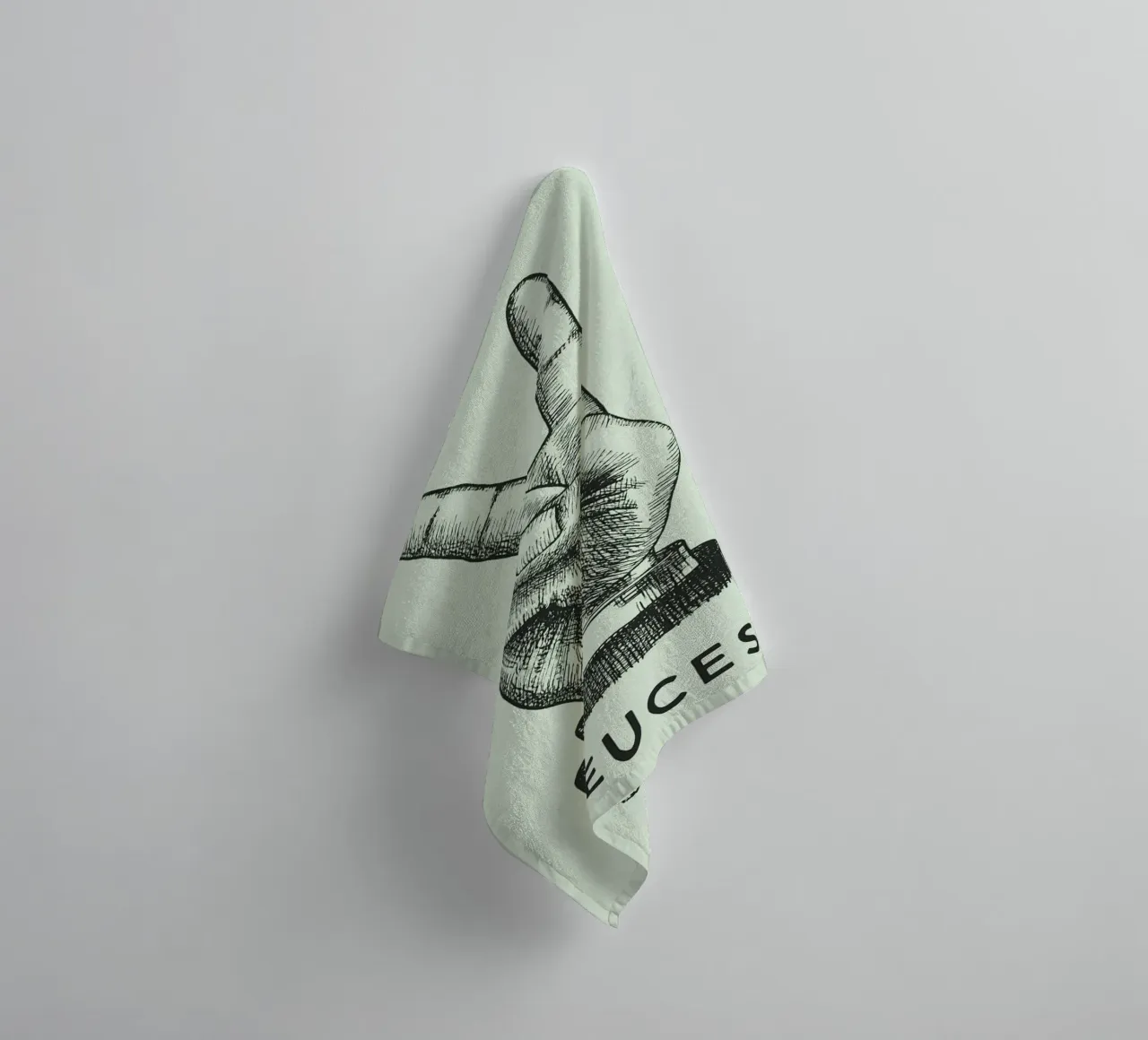 mano di pace dei due asciugamano da bagno da rapunsell